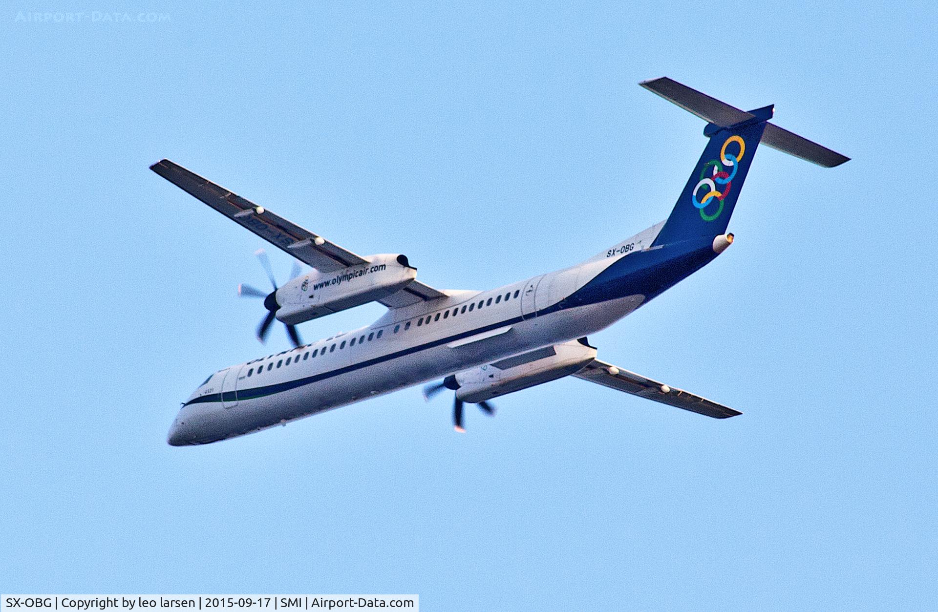 SX-OBG, 2010 De Havilland Canada DHC-8-402Q Dash 8 C/N 4321, Samos 17.9.2015
