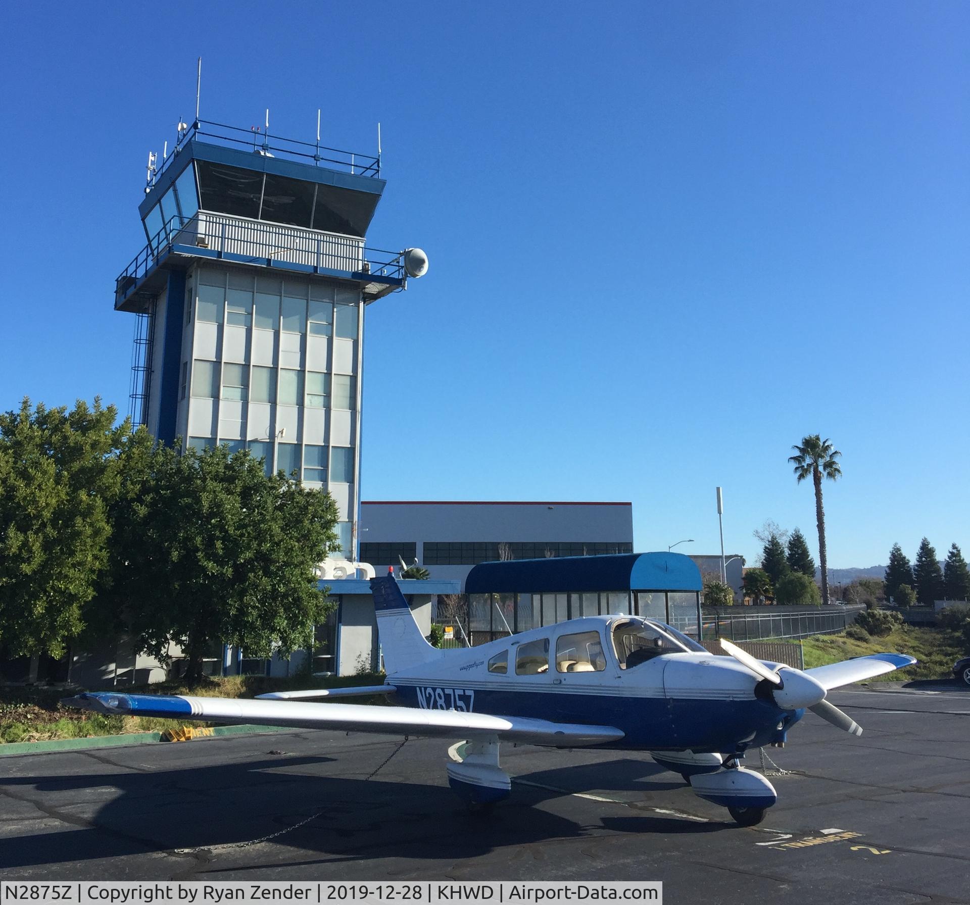 N2875Z, Piper PA-28-181 Cherokee C/N 28-7990513, In front of KHWD Tower.