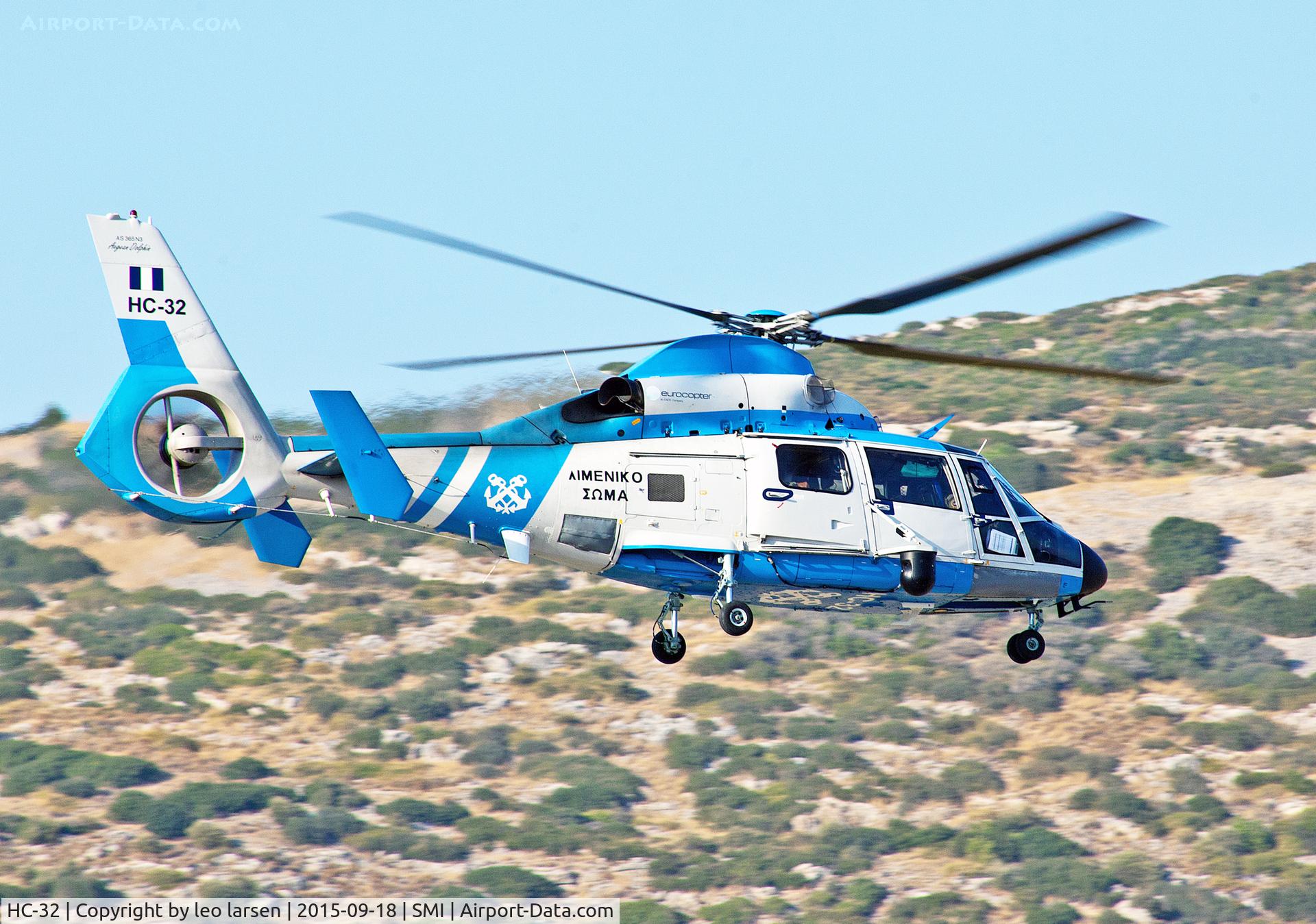 HC-32, Aerospatiale AS-365N Dauphin 2 C/N 6668, Samos 18.9.2015