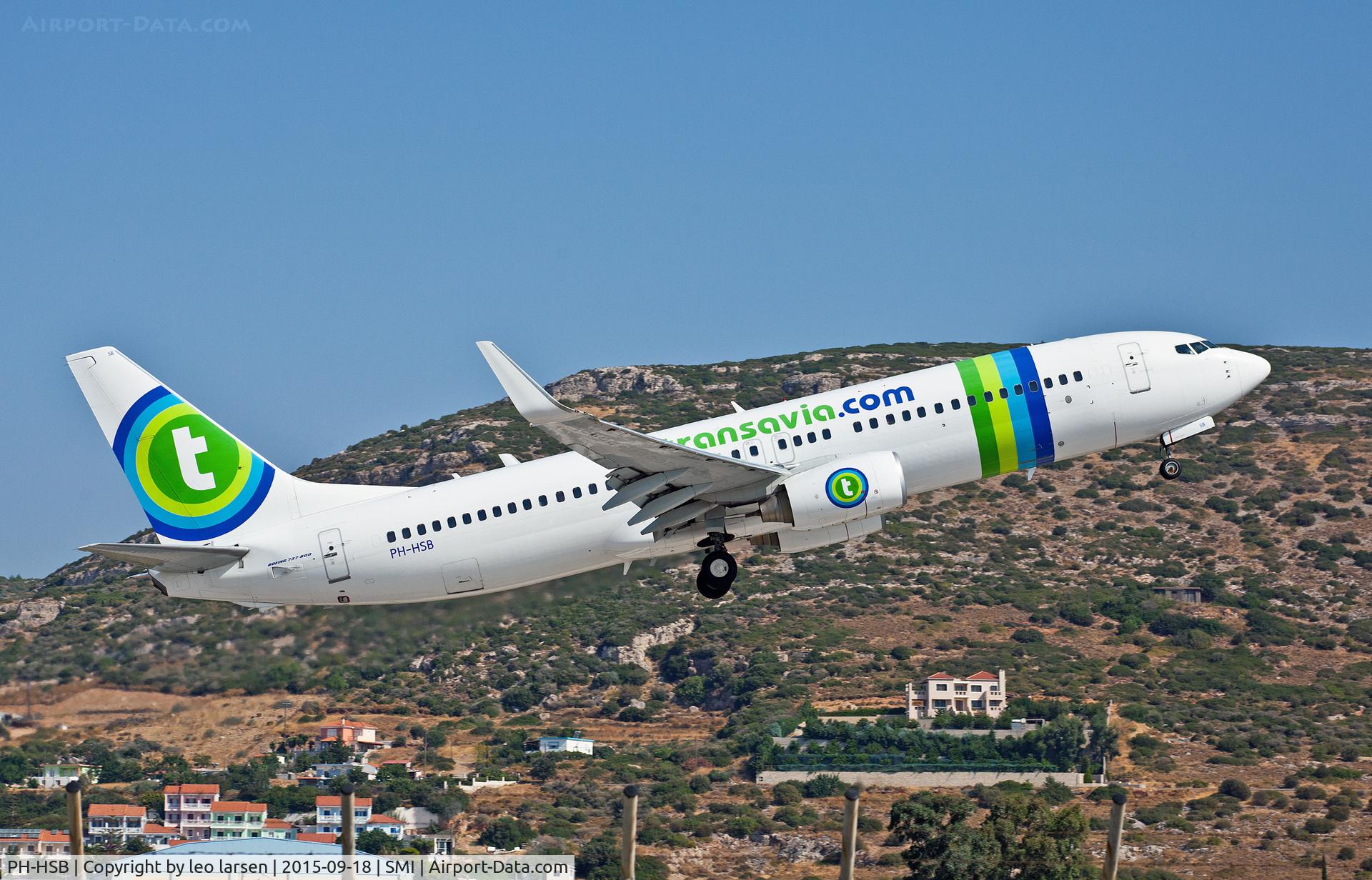 PH-HSB, 2010 Boeing 737-8K2 C/N 34172, Samos 18.9.2015