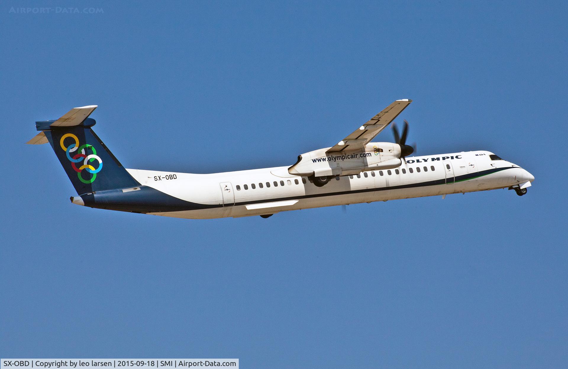 SX-OBD, 2010 De Havilland Canada DHC-8-402Q Dash 8 C/N 4311, Samos 18.9.2015