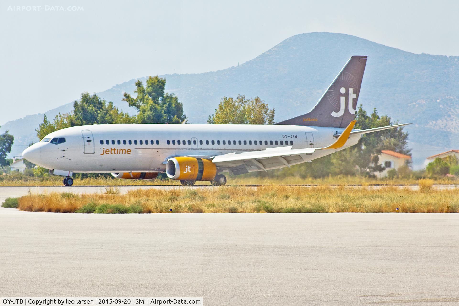 OY-JTB, 1989 Boeing 737-3Y0 C/N 24464, Samos 20.9.2015