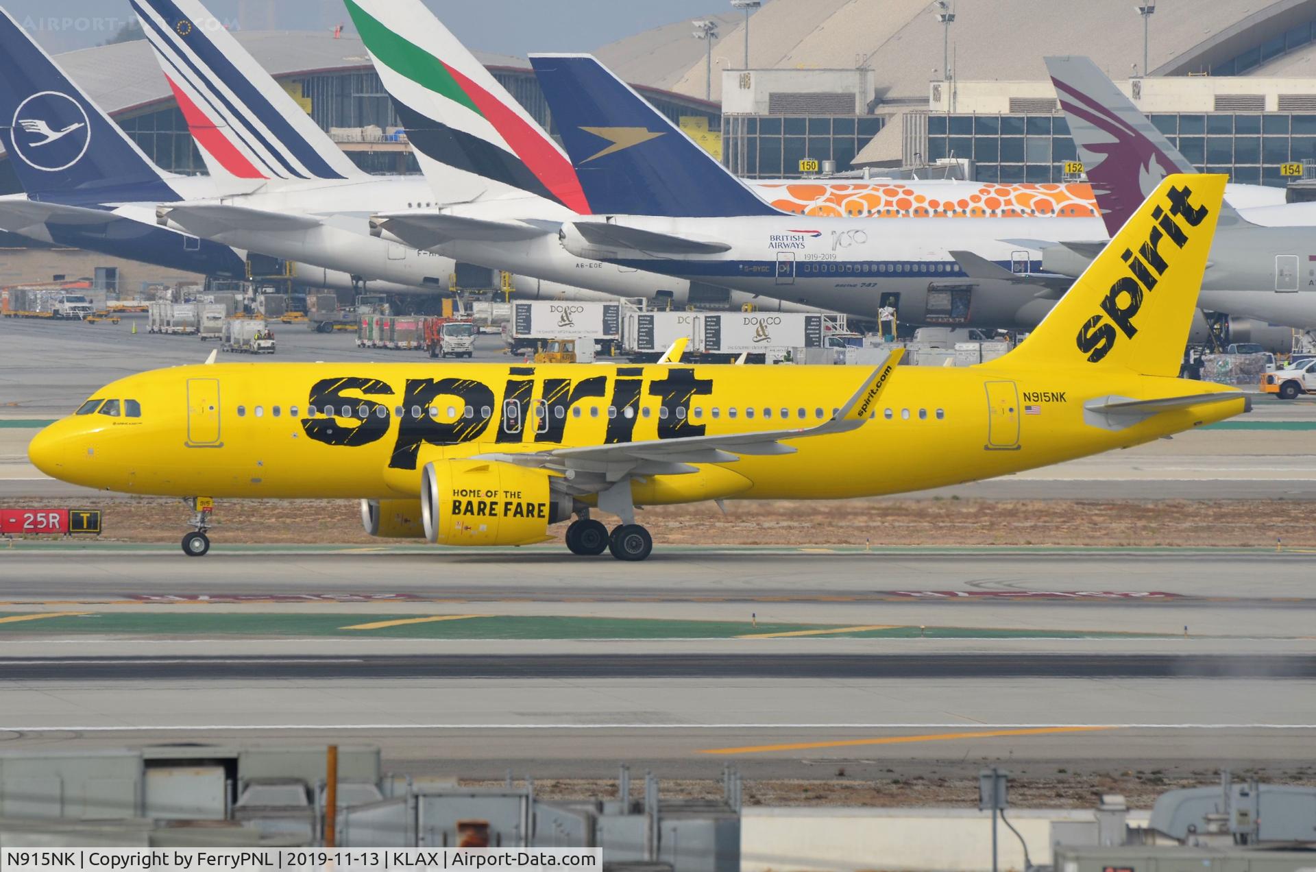 N915NK, 2017 Airbus A320-271N C/N 7851, Arrival of Spirit A320N