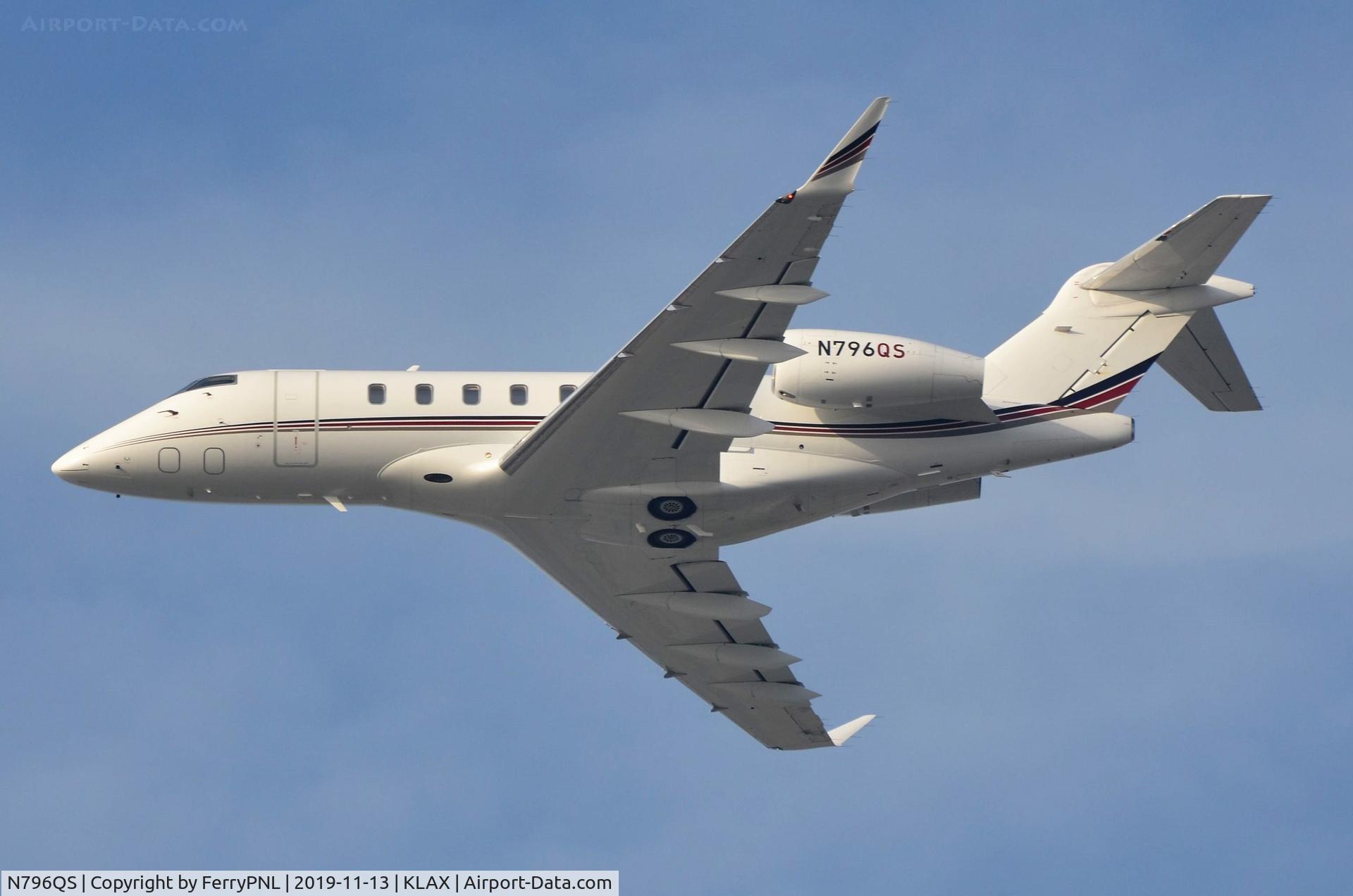 N796QS, 2016 Bombardier Challenger 350 C/N 20646, Departure of Netjets CL350