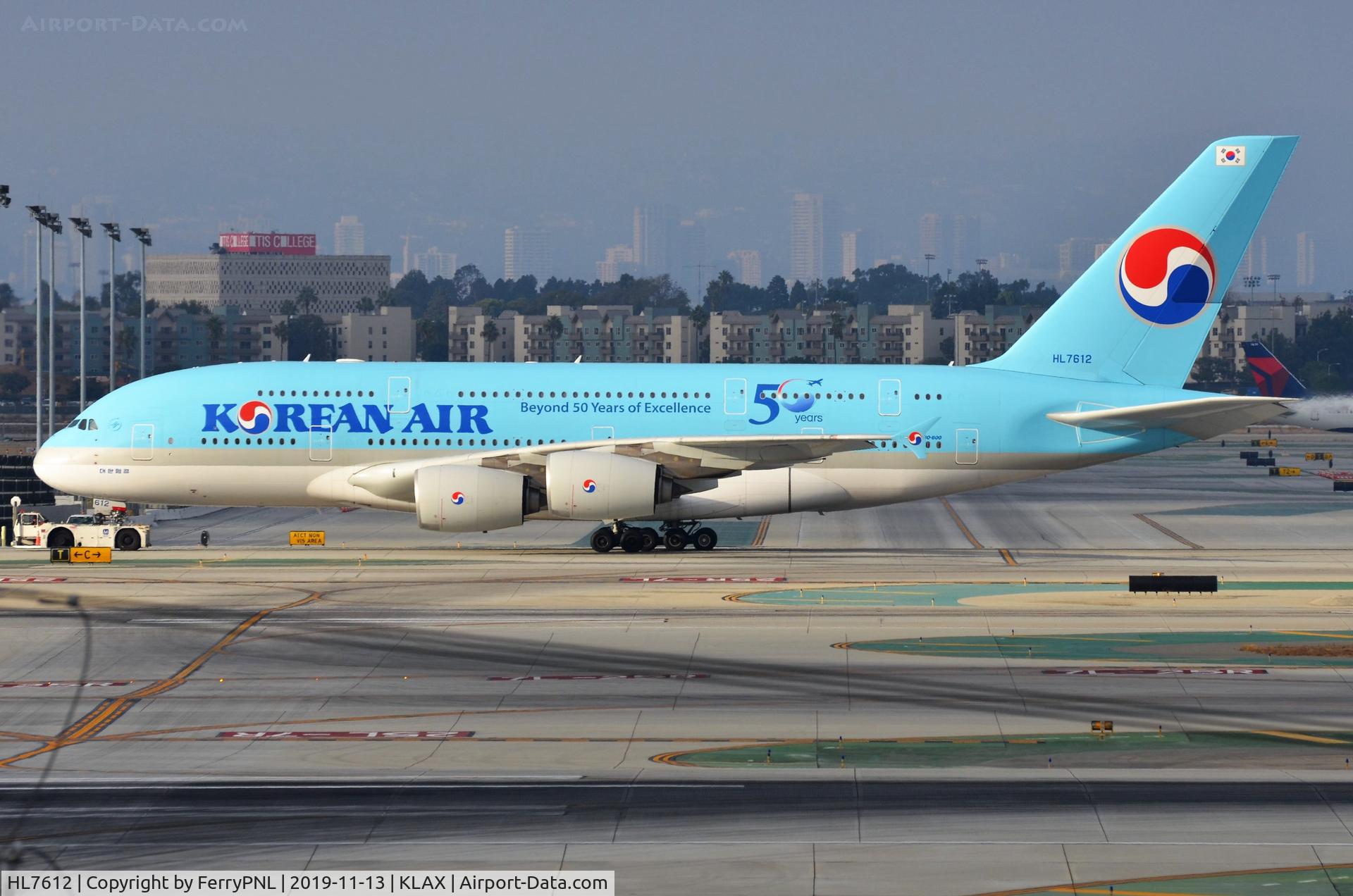 HL7612, 2011 Airbus A380-861 C/N 039, Korean A388 under tow to its far off (resting)stand
