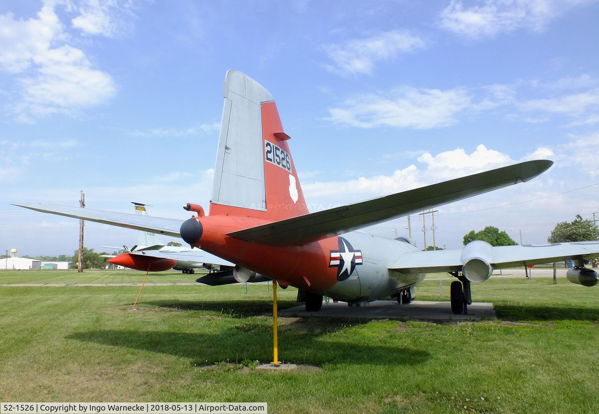 52-1526, 1952 Martin EB-57B Canberra C/N 109, Martin EB-57B Canberra at the Museum of the Kansas National Guard, Topeka KS