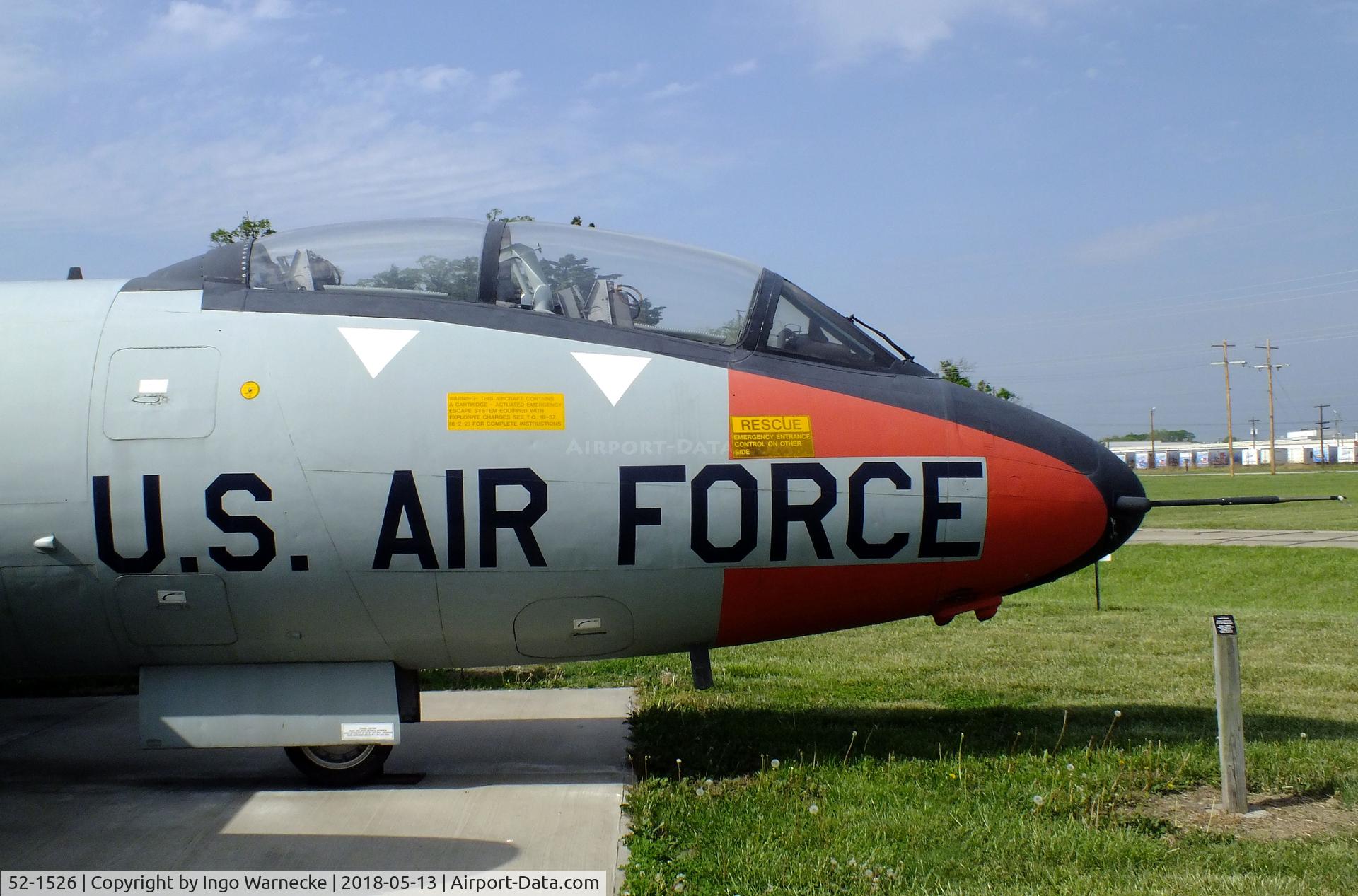 52-1526, 1952 Martin EB-57B Canberra C/N 109, Martin EB-57B Canberra at the Museum of the Kansas National Guard, Topeka KS