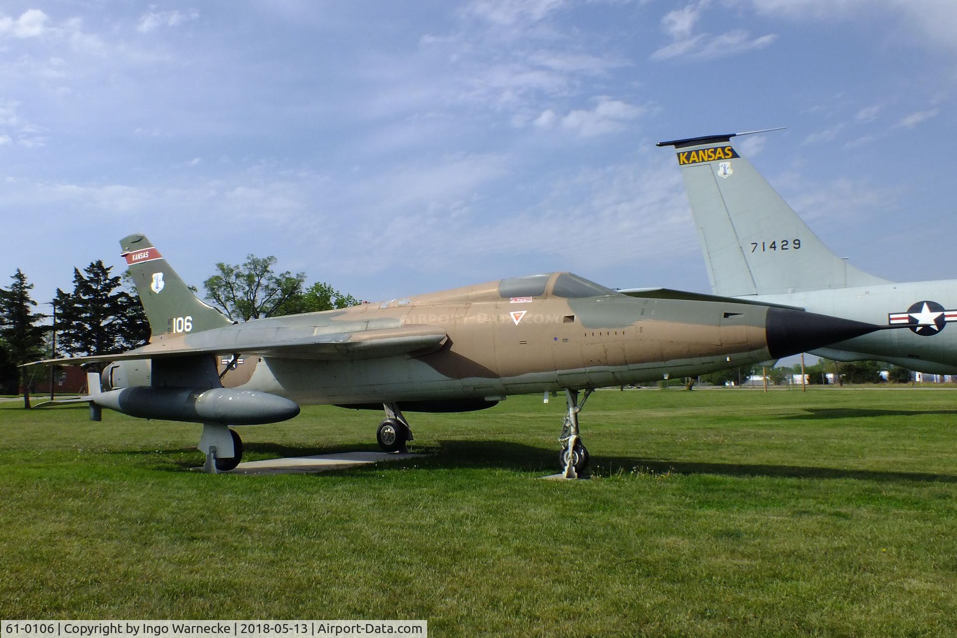 61-0106, 1961 Republic F-105D Thunderchief C/N D301, Republic F-105D Thunderchief at the Museum of the Kansas National Guard, Topeka KS