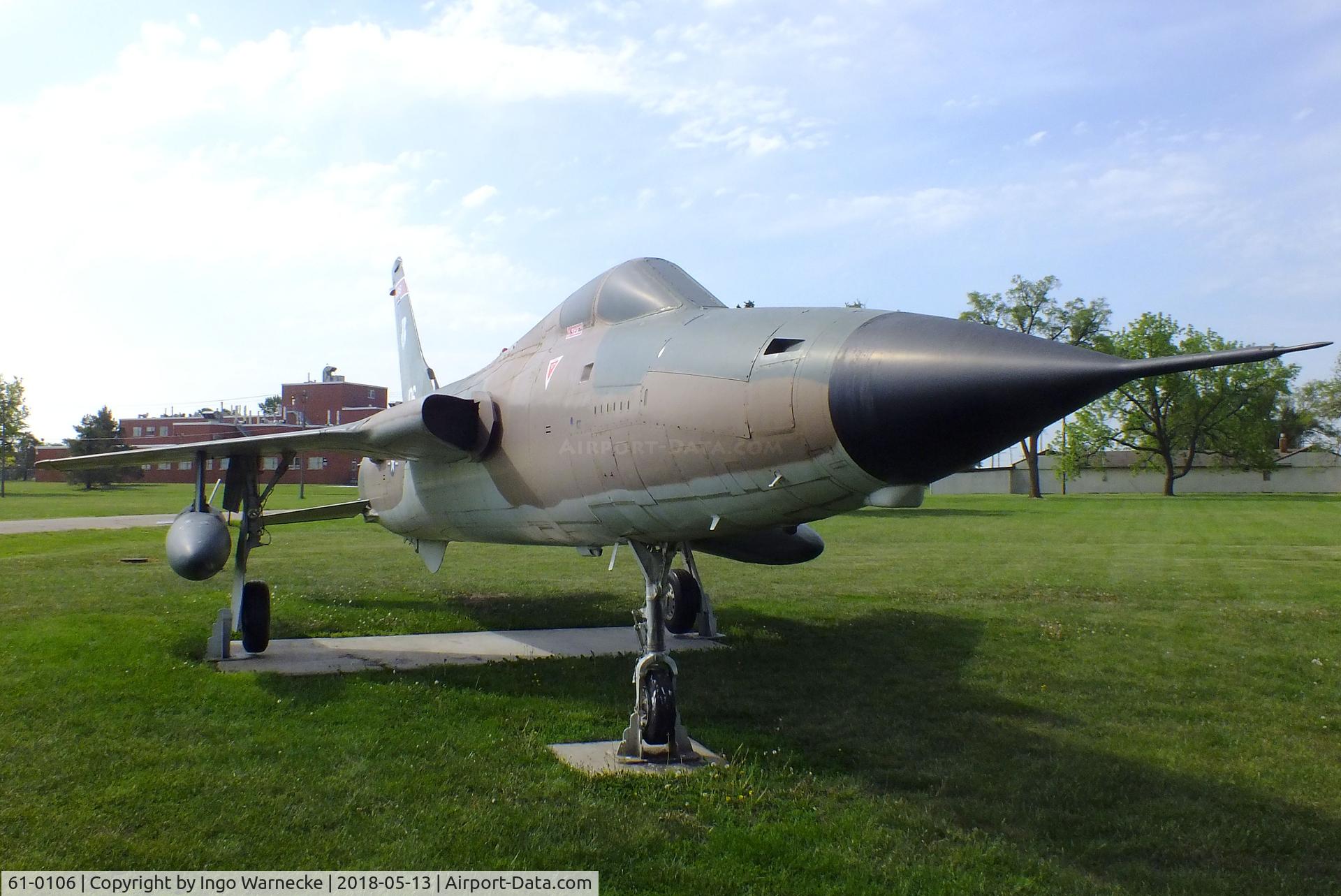 61-0106, 1961 Republic F-105D Thunderchief C/N D301, Republic F-105D Thunderchief at the Museum of the Kansas National Guard, Topeka KS