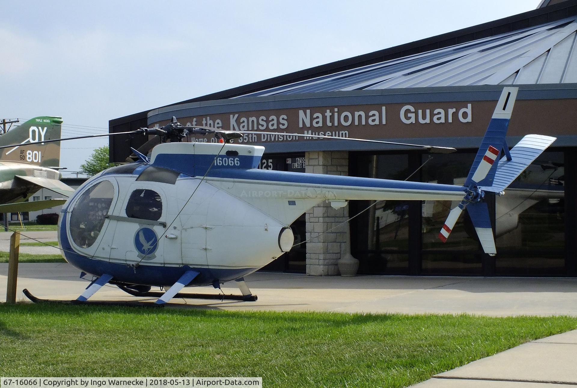 67-16066, 1967 Hughes OH-6A Cayuse C/N 0451, Hughes OH-6A Cayuse at the Museum of the Kansas National Guard, Topeka KS