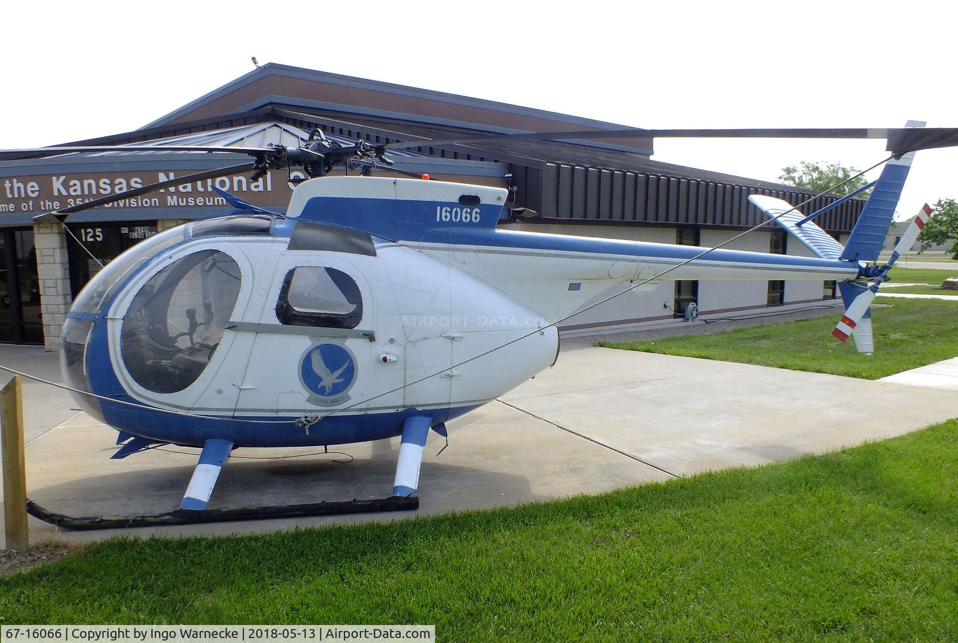 67-16066, 1967 Hughes OH-6A Cayuse C/N 0451, Hughes OH-6A Cayuse at the Museum of the Kansas National Guard, Topeka KS