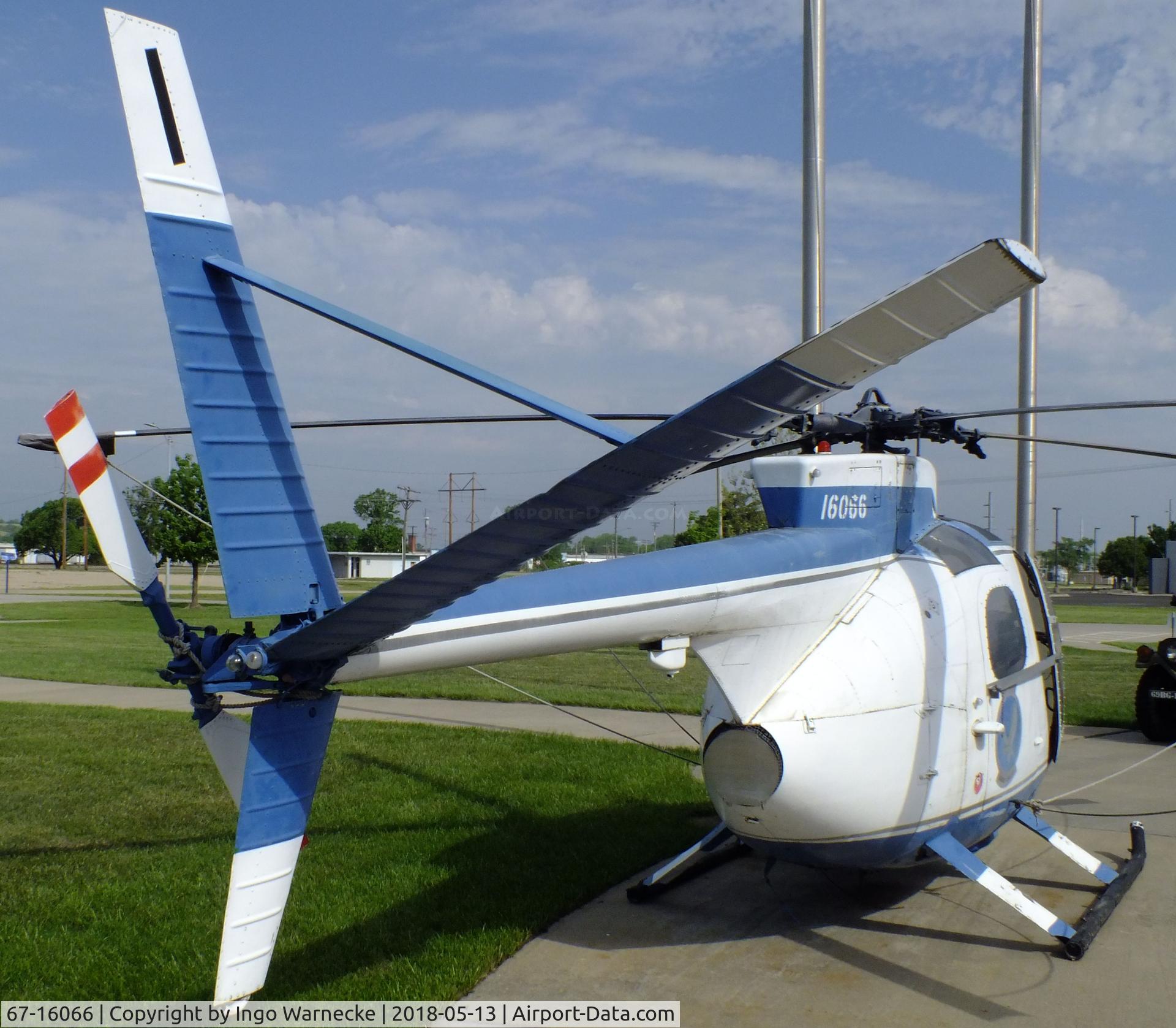 67-16066, 1967 Hughes OH-6A Cayuse C/N 0451, Hughes OH-6A Cayuse at the Museum of the Kansas National Guard, Topeka KS