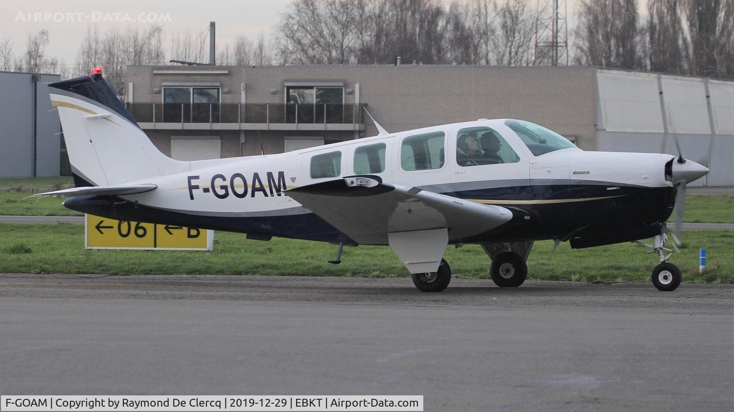 F-GOAM, Beech A36 Bonanza 36 C/N E-2427, At Wevelgem.