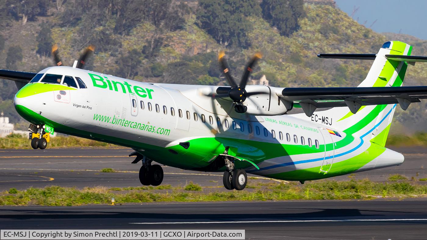 EC-MSJ, 2017 ATR 72-600 (72-212A) C/N 1454, EC-MSJ @ Tenerife Norte Airport