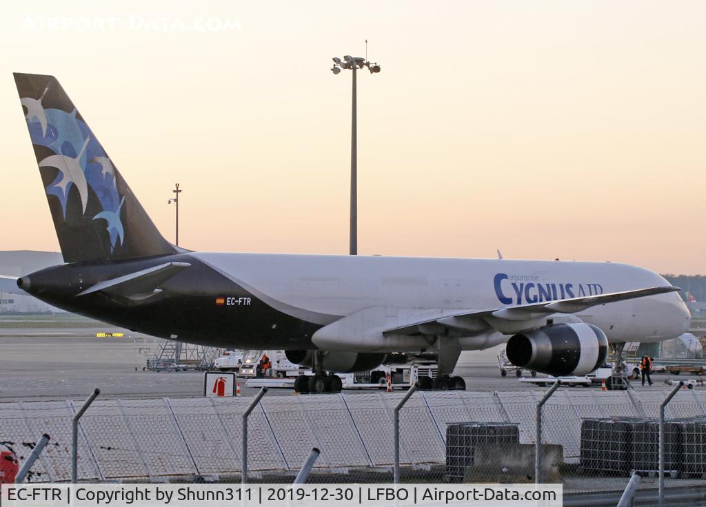 EC-FTR, 1993 Boeing 757-256(PCF) C/N 26239, Parked at the General Aviation area...