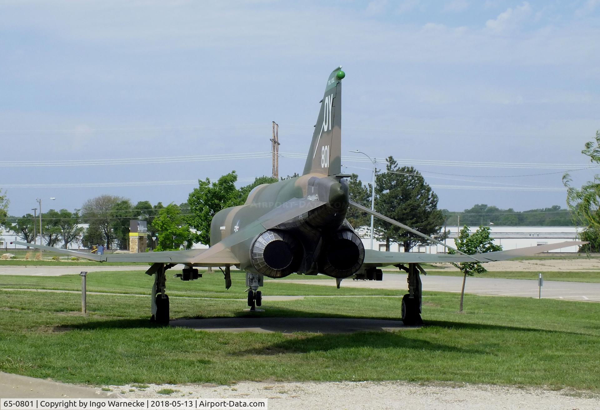 65-0801, 1965 McDonnell F-4D Phantom II C/N 1880, McDonnell F-4D Phantom II at the Museum of the Kansas National Guard, Topeka KS
