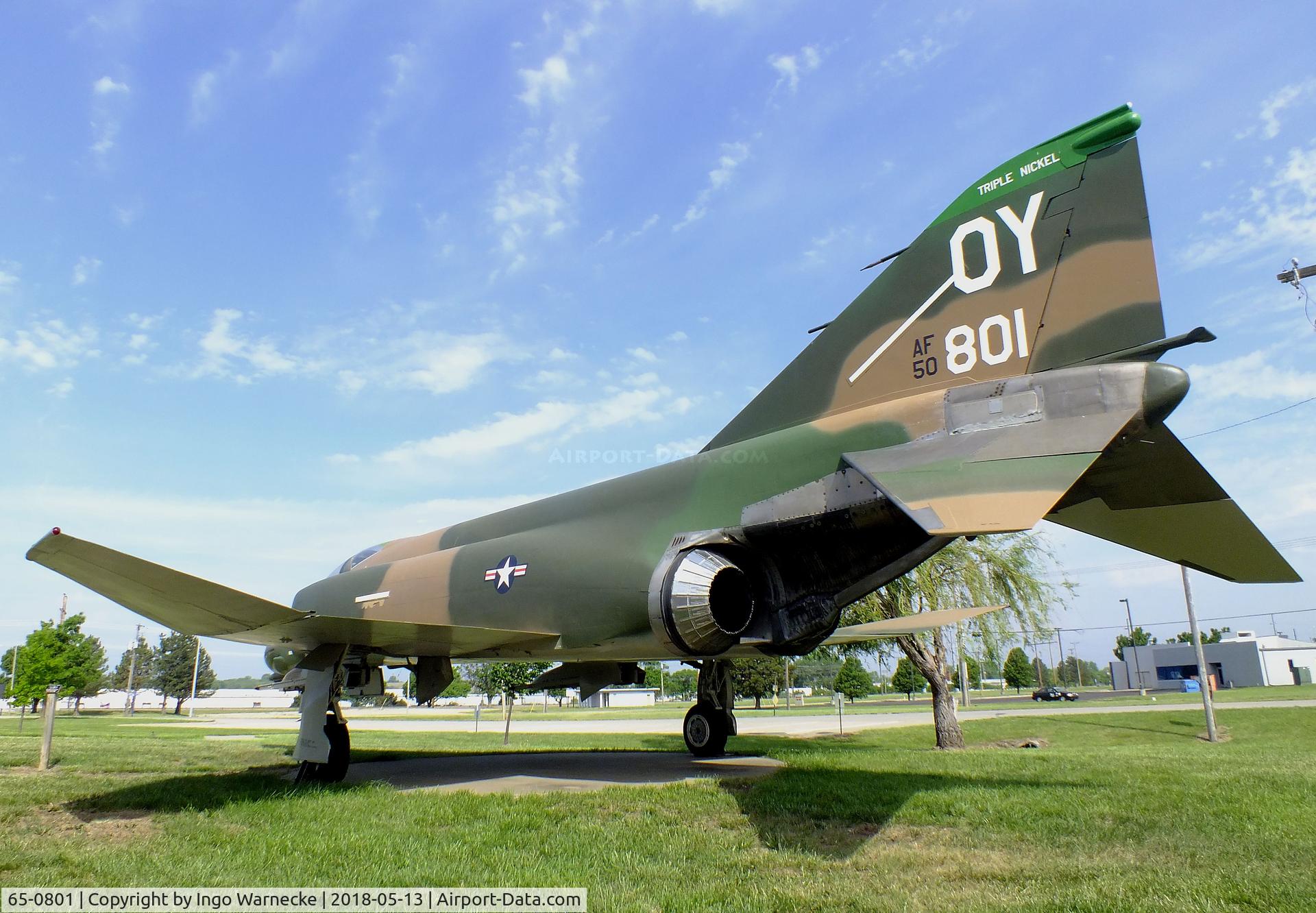 65-0801, 1965 McDonnell F-4D Phantom II C/N 1880, McDonnell F-4D Phantom II at the Museum of the Kansas National Guard, Topeka KS