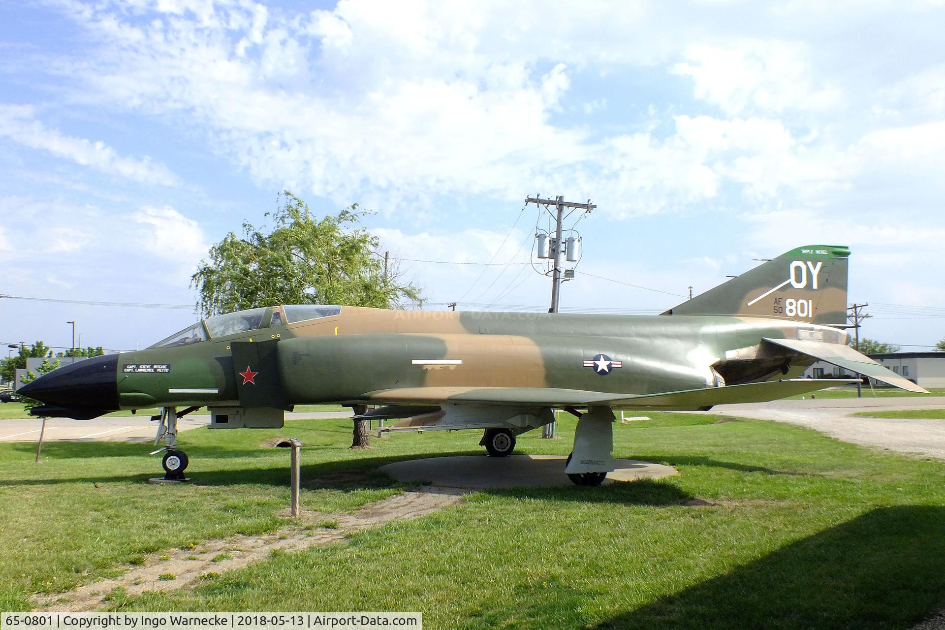 65-0801, 1965 McDonnell F-4D Phantom II C/N 1880, McDonnell F-4D Phantom II at the Museum of the Kansas National Guard, Topeka KS