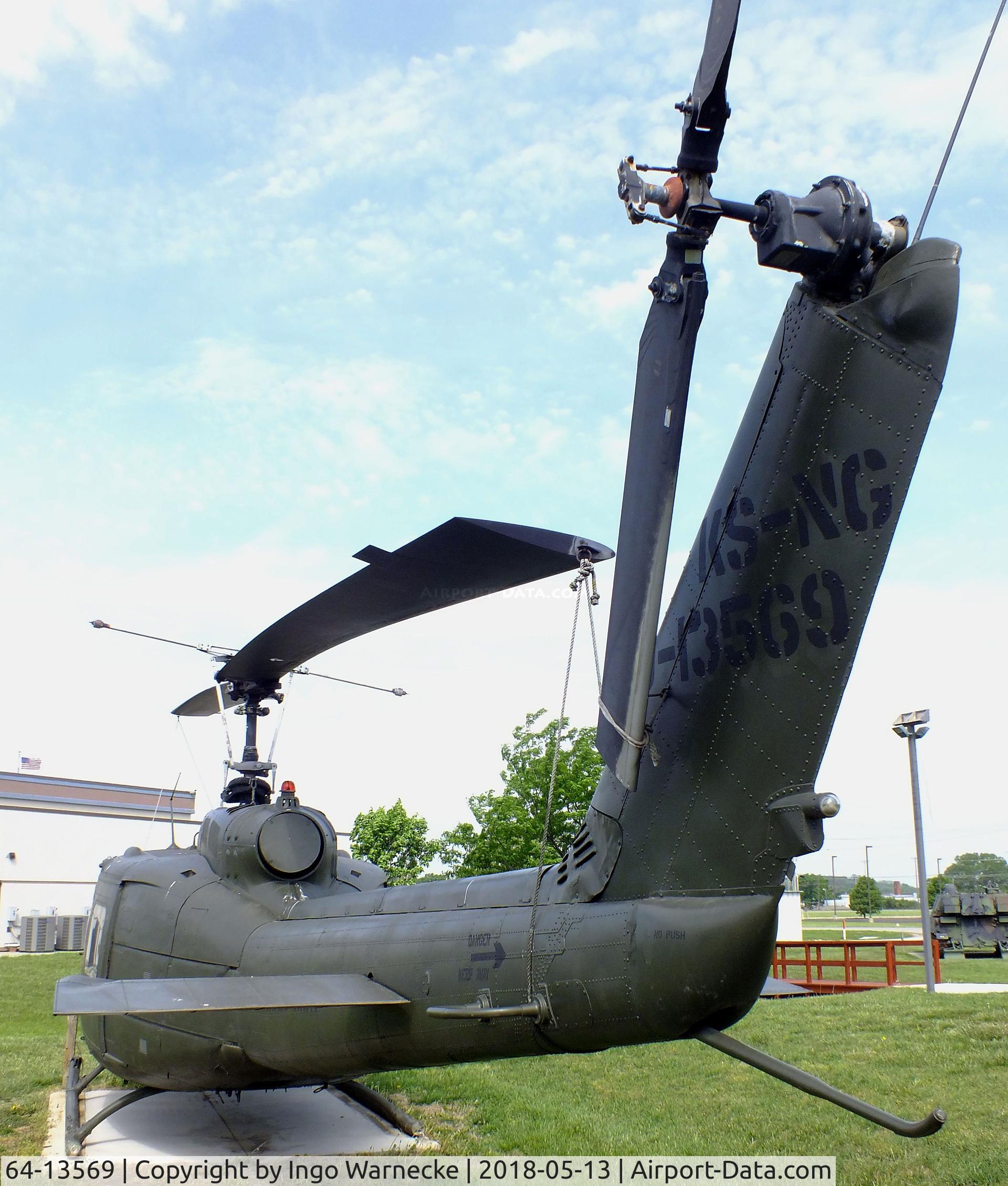 64-13569, 1965 Bell UH-1H Iroquois C/N 4276, Bell UH-1H Iroquois at the Museum of the Kansas National Guard, Topeka KS
