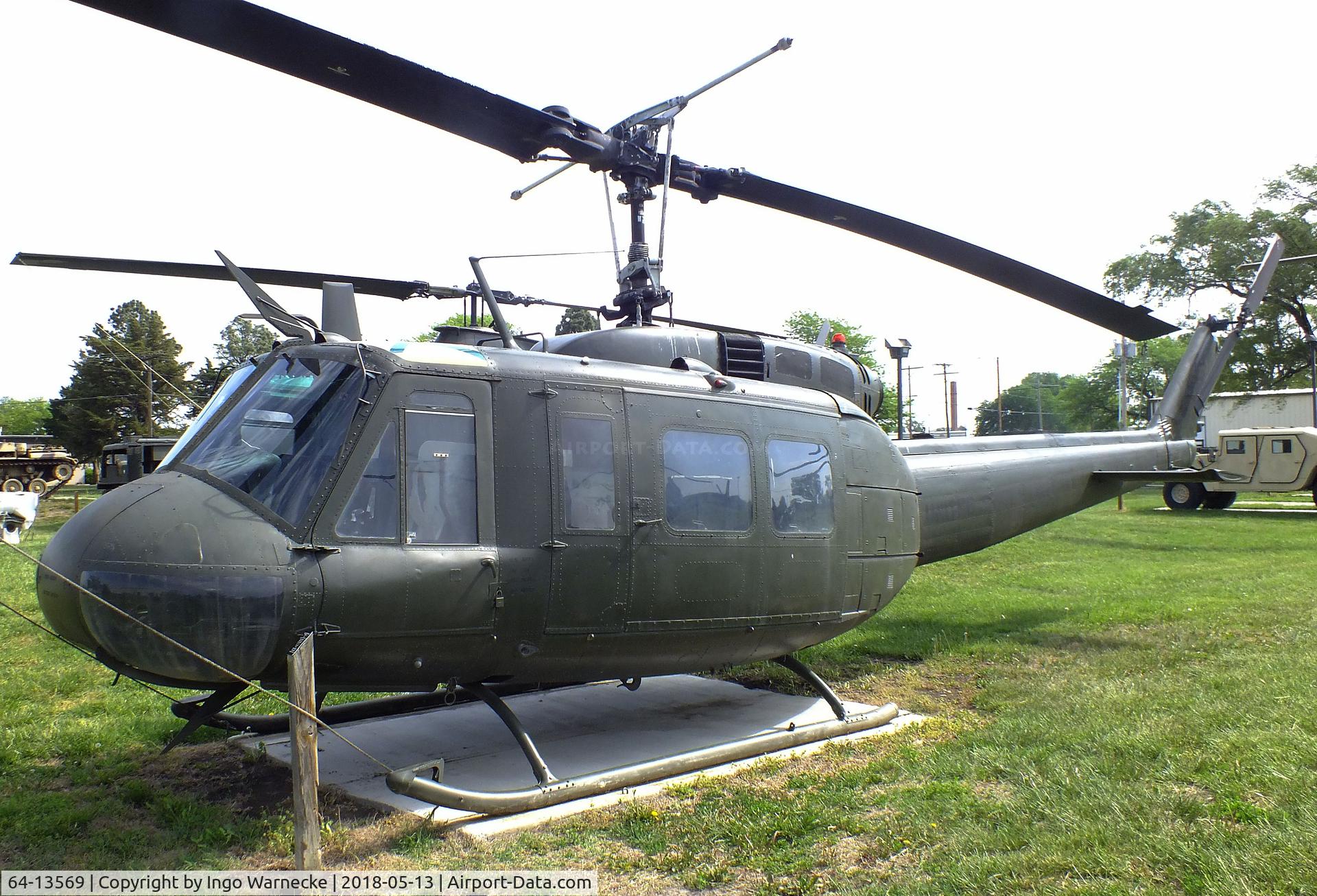 64-13569, 1965 Bell UH-1H Iroquois C/N 4276, Bell UH-1H Iroquois at the Museum of the Kansas National Guard, Topeka KS