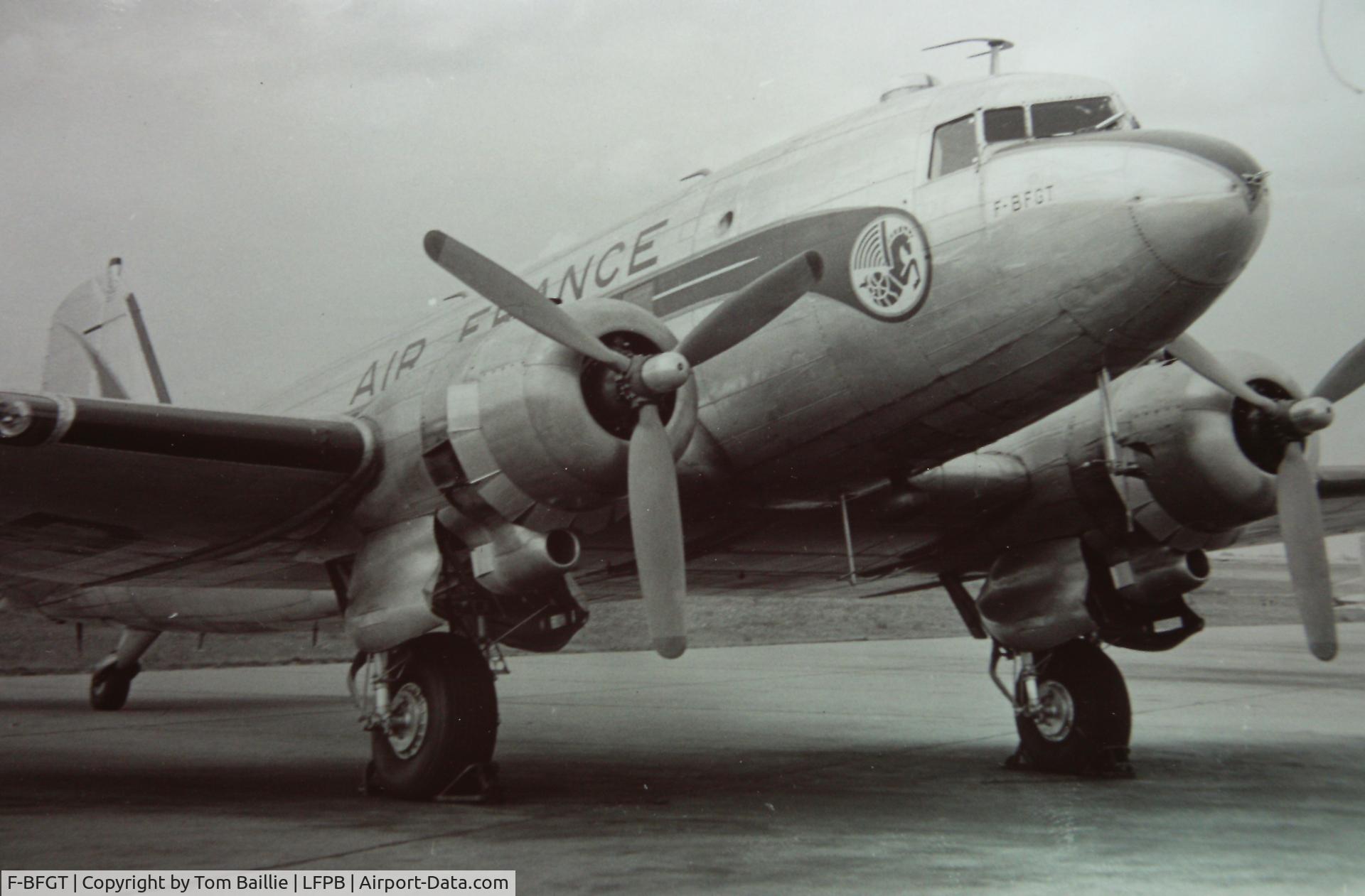 F-BFGT, 1942 Douglas DC3C-S1C3G (C-47A) C/N 9978, Air France DC-3C F-BFGT at Paris, Le Bourget, June 15, 1963