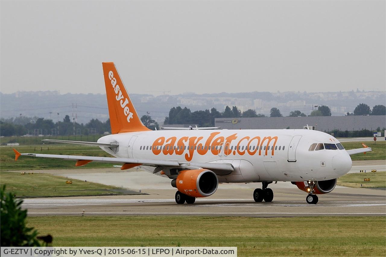 G-EZTV, 2010 Airbus A320-214 C/N 4234, Airbus A320-214, Lining up rwy 08, Paris-Orly airport (LFPO-ORY)