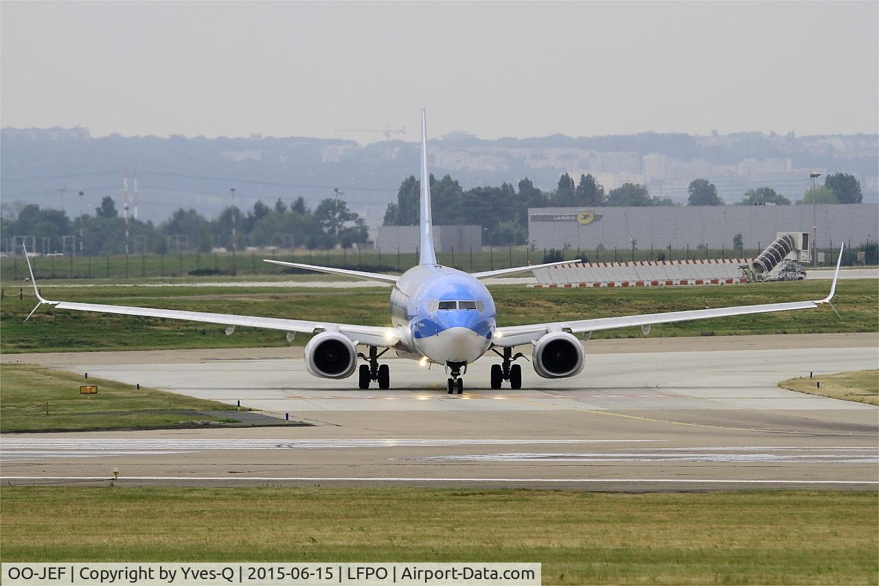 OO-JEF, 2014 Boeing 737-8K5 C/N 44271, Boeing 737-8K5, Holding point rwy 08, Paris-Orly airport (LFPO-ORY)