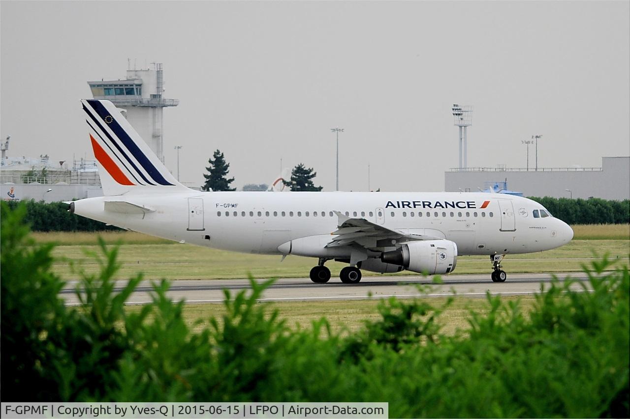 F-GPMF, 1996 Airbus A319-113 C/N 637, Airbus A319-113, Lining up rwy 08, Paris-Orly airport (LFPO-ORY)
