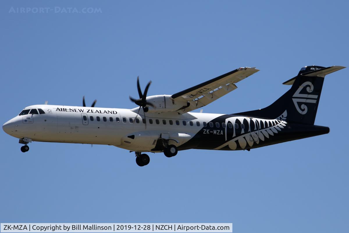 ZK-MZA, 2019 ATR 72-600 (72-212A) C/N 1576, in from TRG