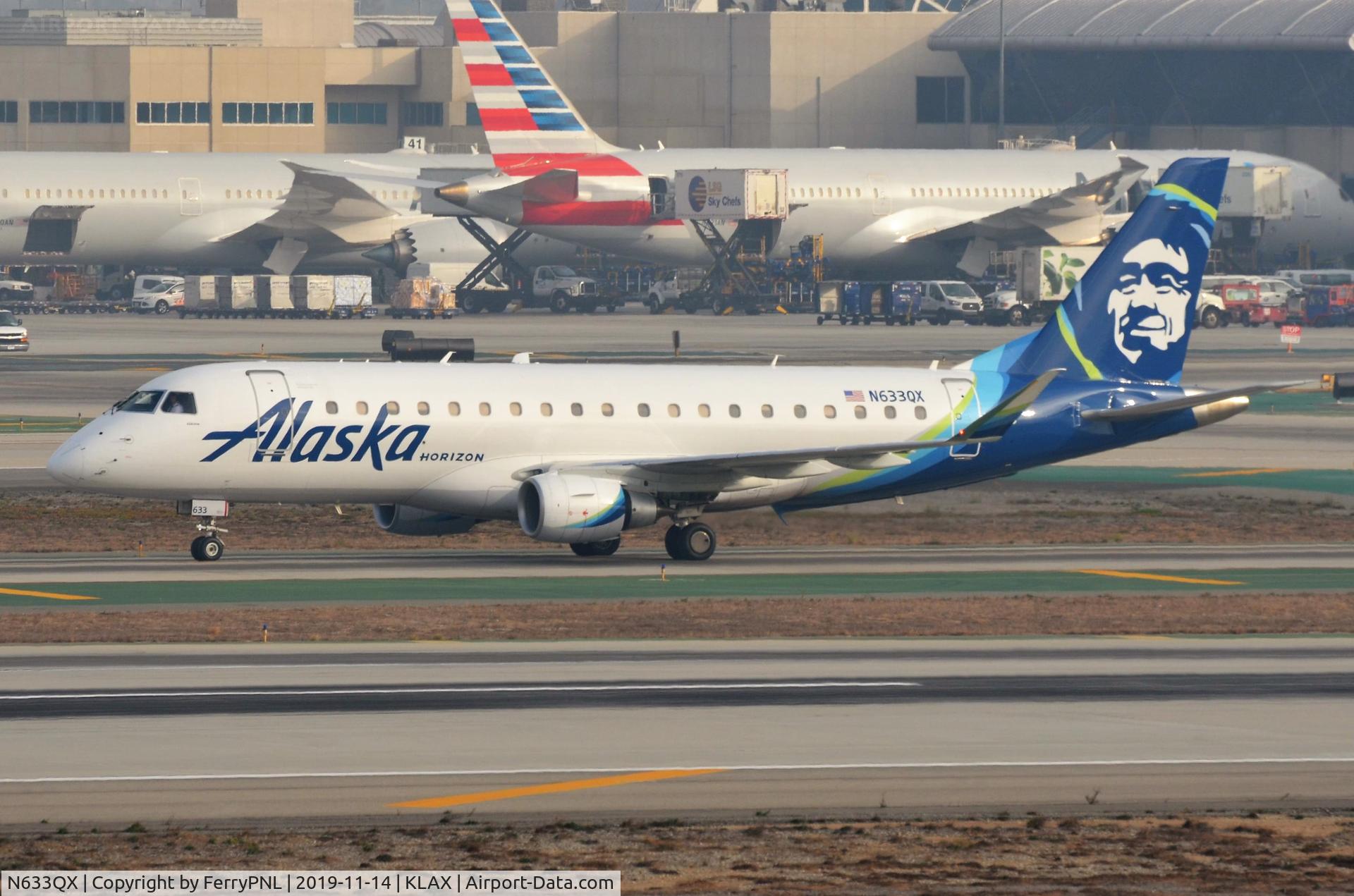 N633QX, 2018 Embraer 175LR (ERJ-170-200LR) C/N 17000719, Alaska Horizon ERJ175
