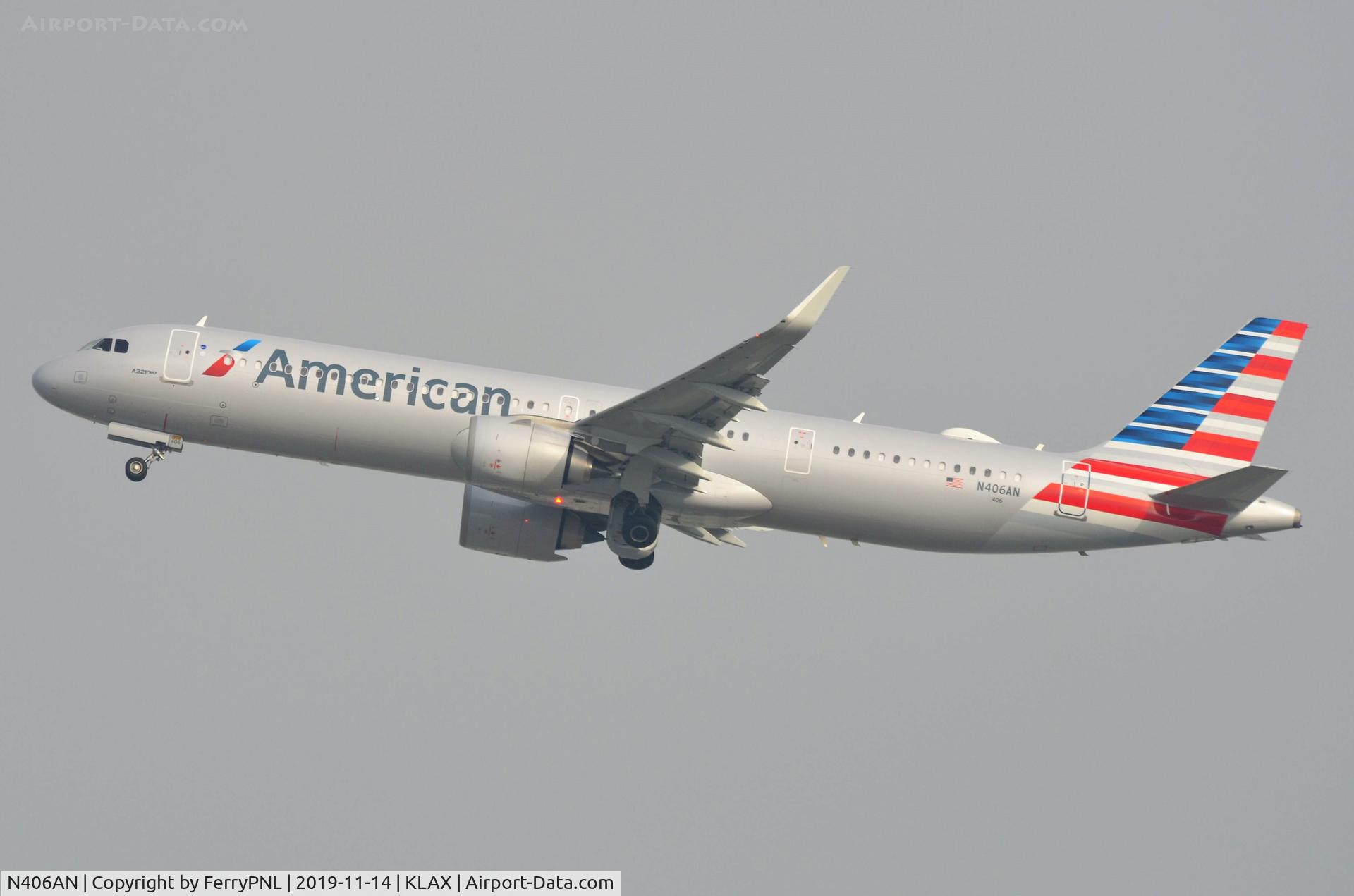 N406AN, 2019 Airbus A321-253NX C/N 8834, American A321N