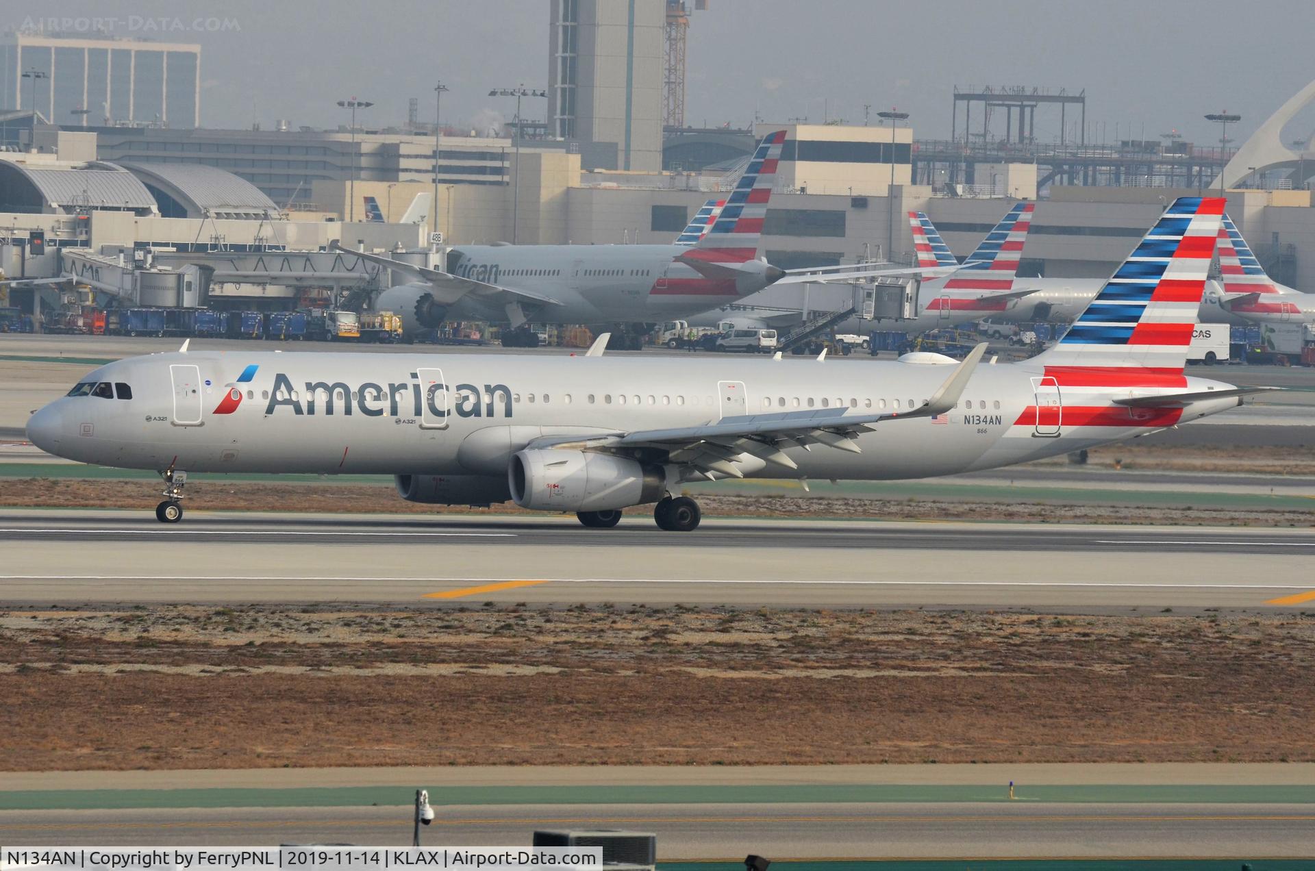 N134AN, 2015 Airbus A321-231 C/N 6495, Arrival of American A321