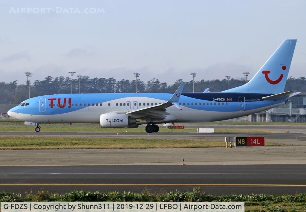 G-FDZS, 2009 Boeing 737-8K5 C/N 35147, Ready to take off from rwy 14L with TUI titles...