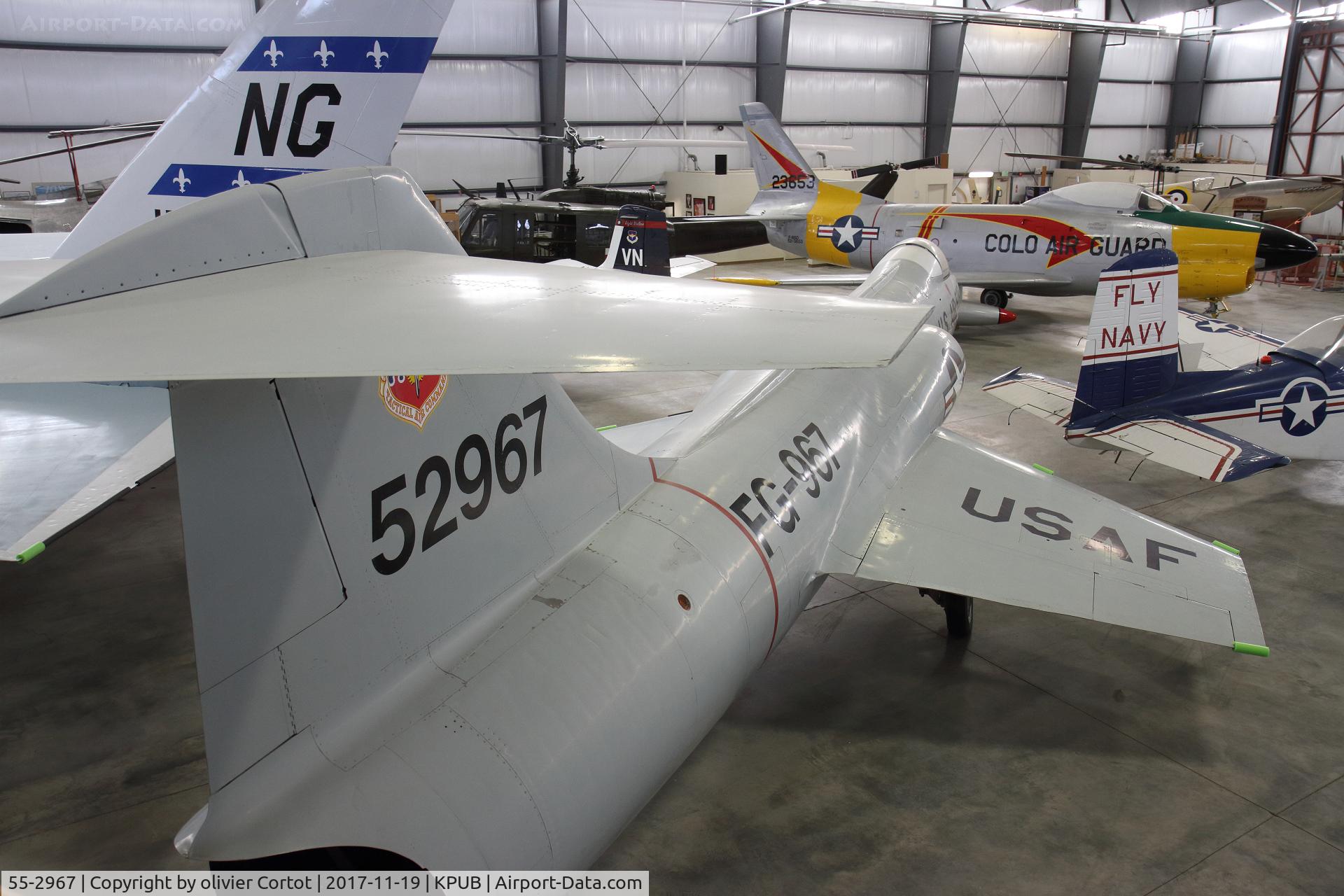 55-2967, 1956 Lockheed YF-104A Starfighter C/N 183-1013, rear view