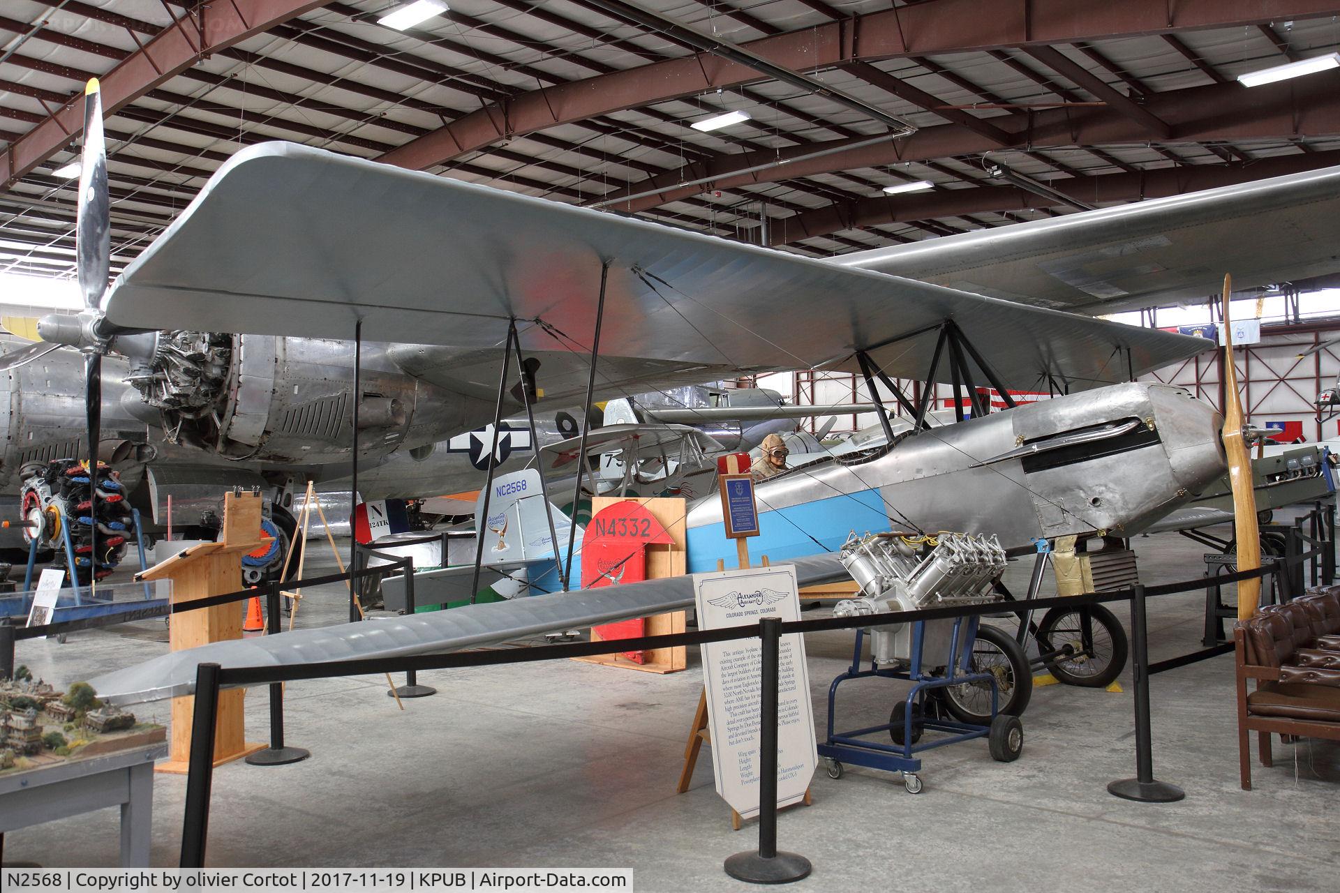 N2568, 1926 Alexander Long Wing Eaglerock C/N 122, Pueblo museum