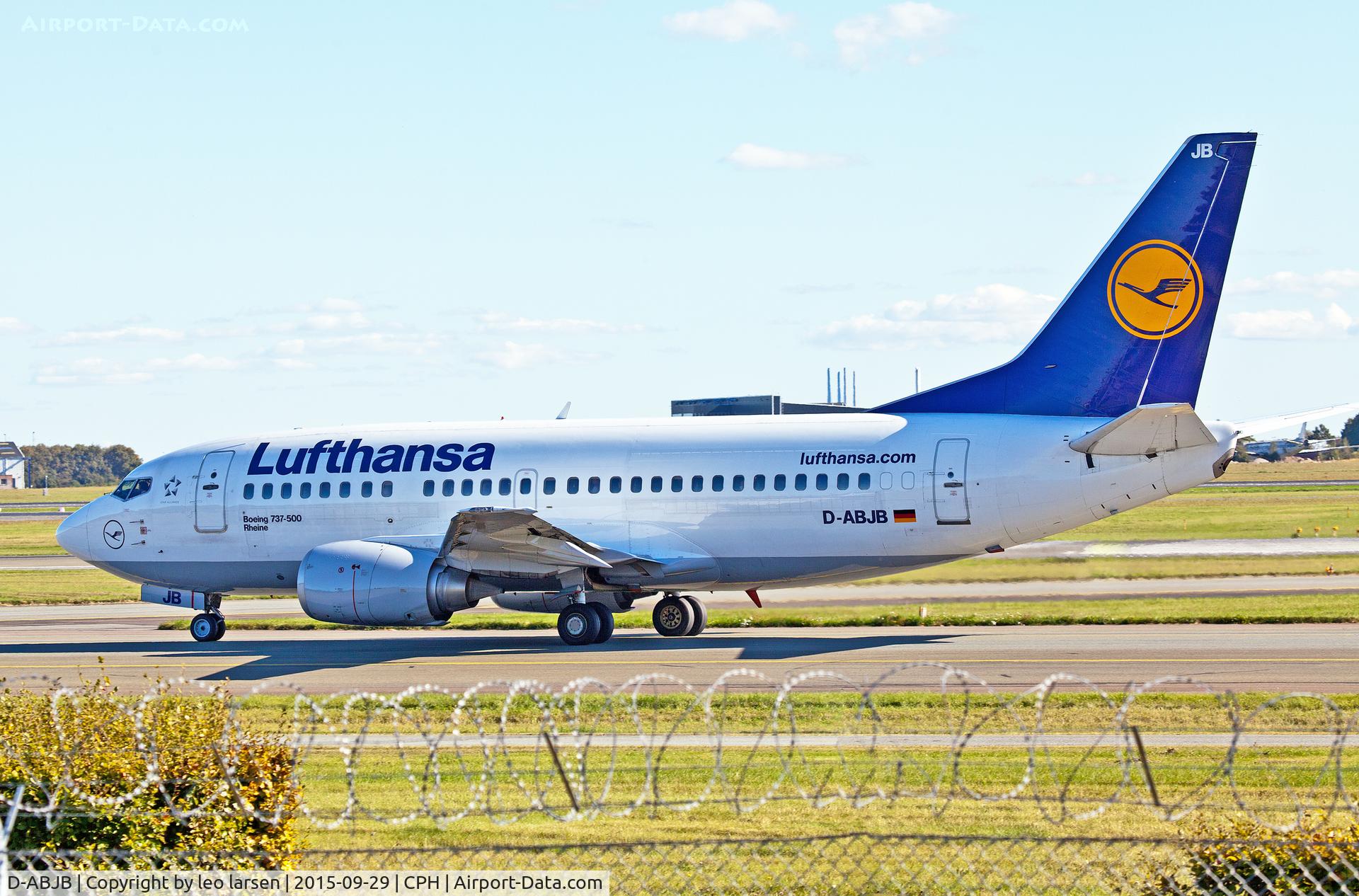 D-ABJB, 1991 Boeing 737-530 C/N 25271, Copenhagen 29.9.2015