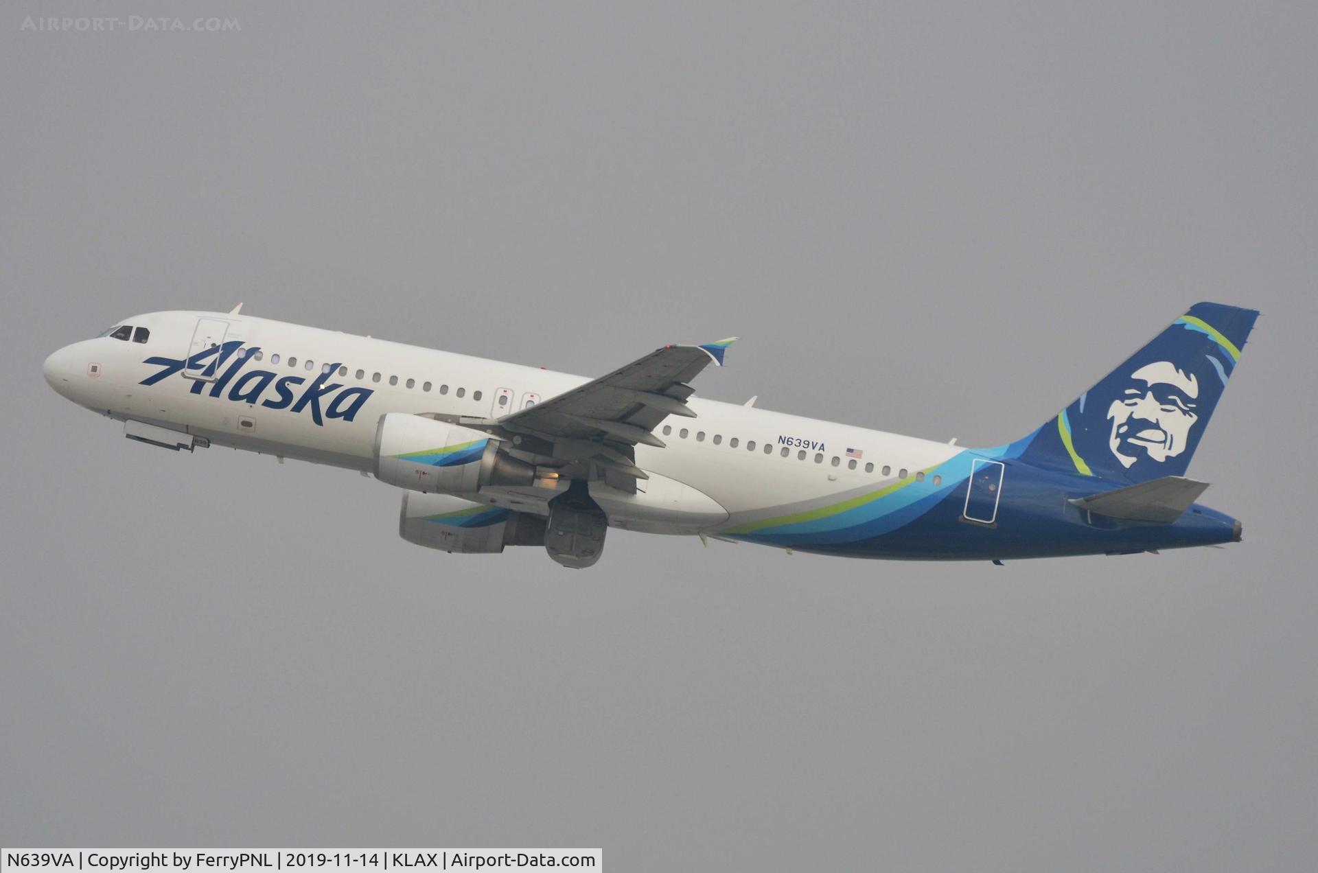 N639VA, 2007 Airbus A320-214 C/N 3016, Alaska A320 Take-off