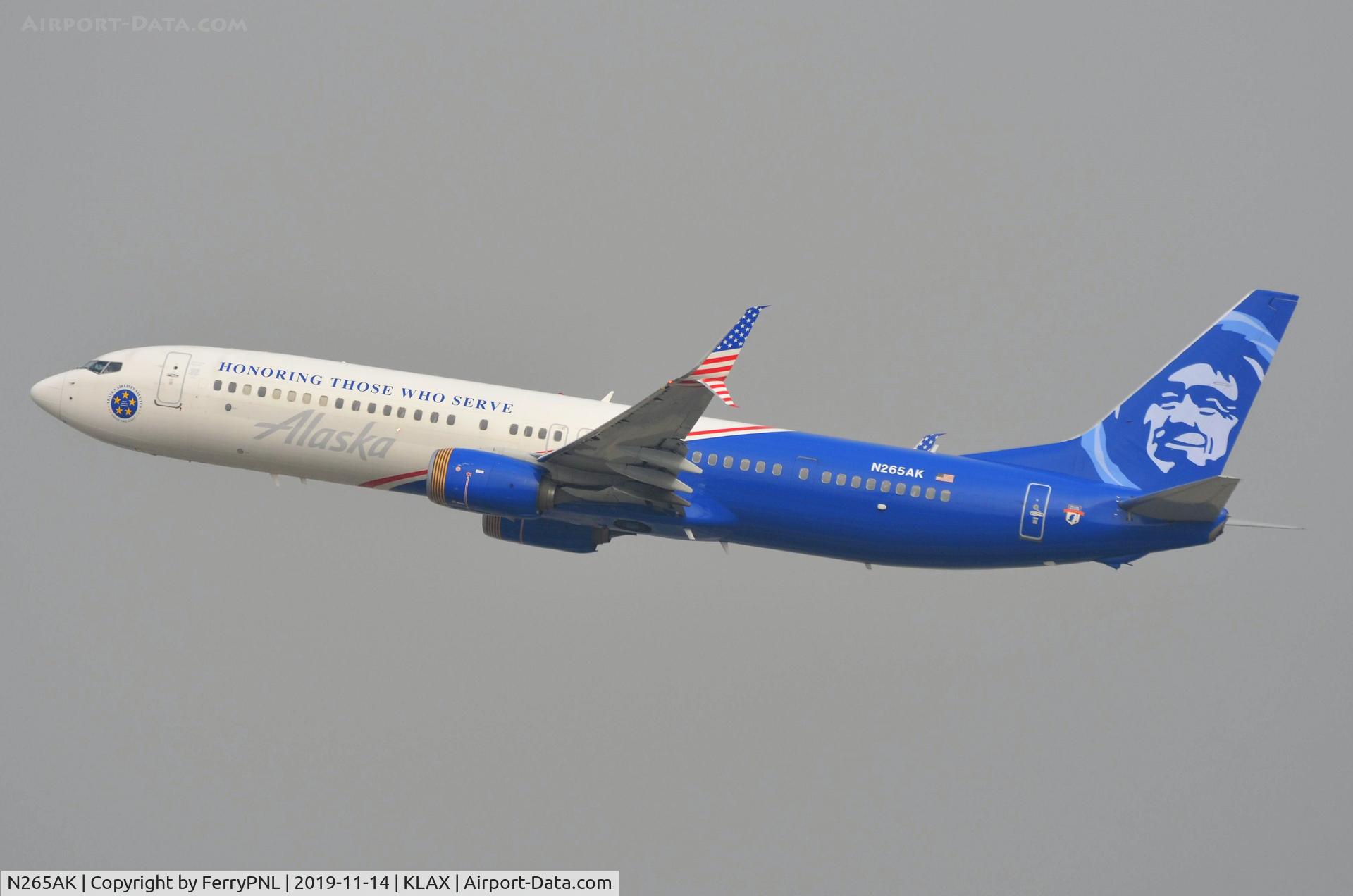 N265AK, 2016 Boeing 737-990/ER C/N 62682, Alaska B739 taking-off
