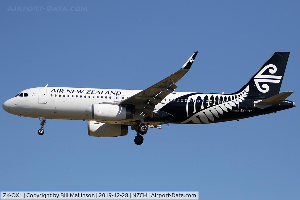 ZK-OXL, 2016 Airbus A320-232 C/N 7086, from AKL