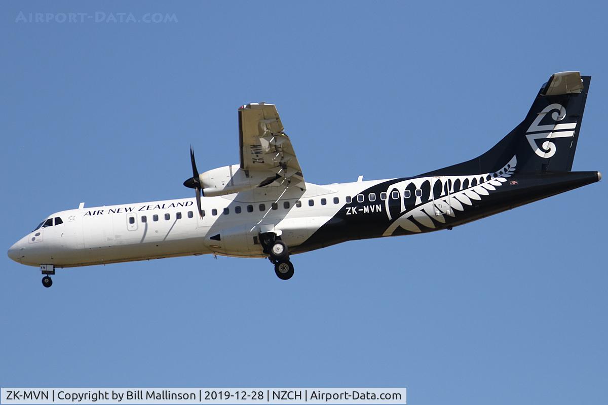 ZK-MVN, 2016 ATR 72-600 C/N 1353, from WLG