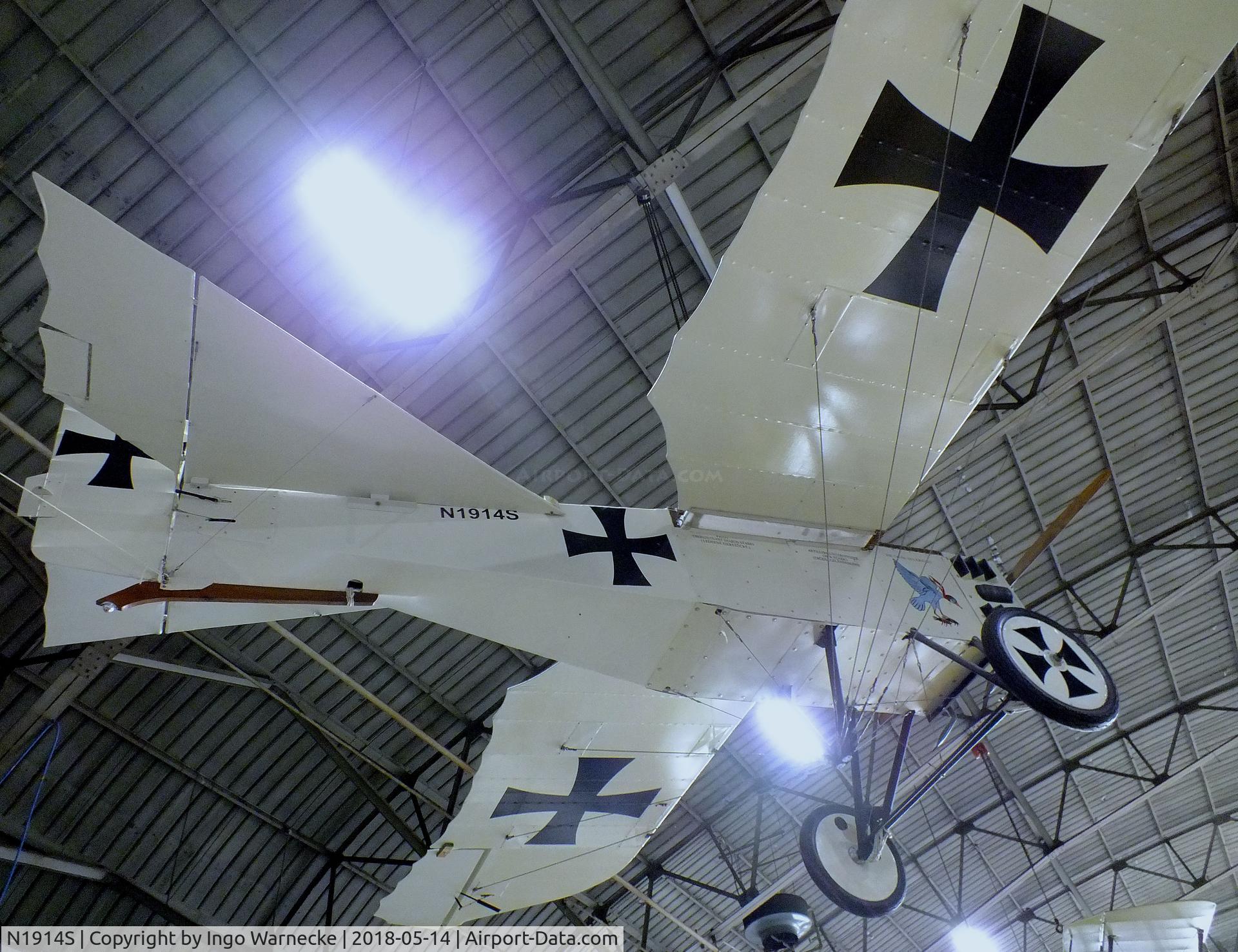 N1914S, 2003 Etrich Taube Taube C/N 001, Dick + Sharon Starks Taube (52% look-alike of a Rumpler Taube) at the Combat Air Museum, Topeka KS
