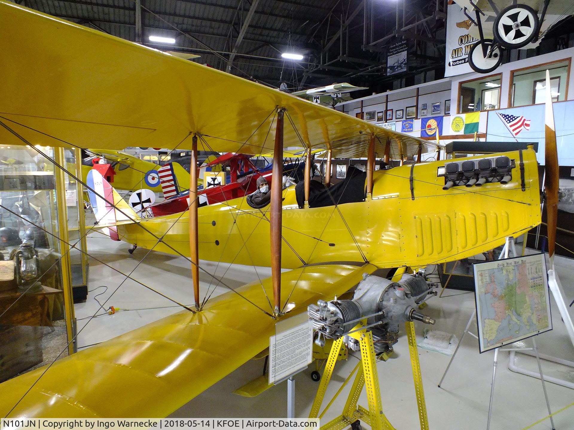 N101JN, 1969 Rowley-Curtiss JN-4D2 Replica C/N R101, Rowley-Curtiss JN-4D2 replica at the Combat Air Museum, Topeka KS