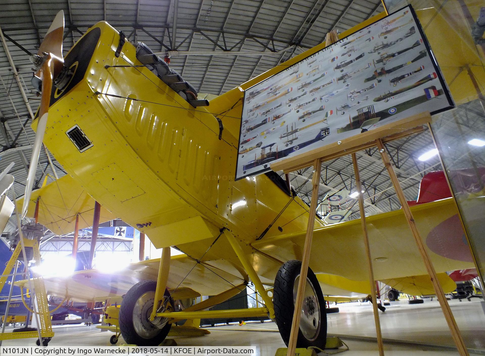 N101JN, 1969 Rowley-Curtiss JN-4D2 Replica C/N R101, Rowley-Curtiss JN-4D2 replica at the Combat Air Museum, Topeka KS