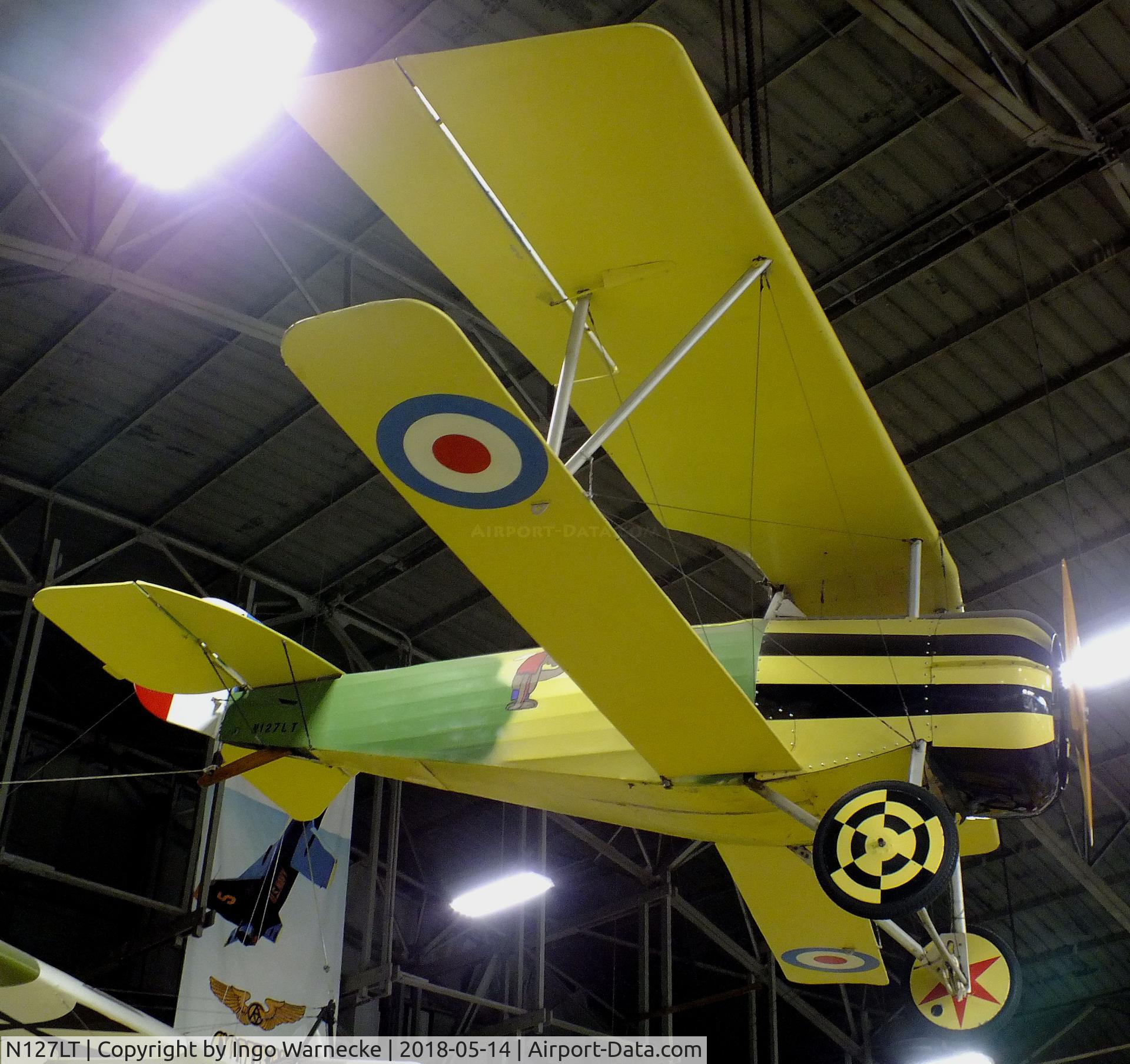 N127LT, 1996 Turner Lanny J NIEPORT 27 C/N 001, Turner L J Nieuport 27 7/8-scale replica (minus engine) at the Combat Air Museum, Topeka KS