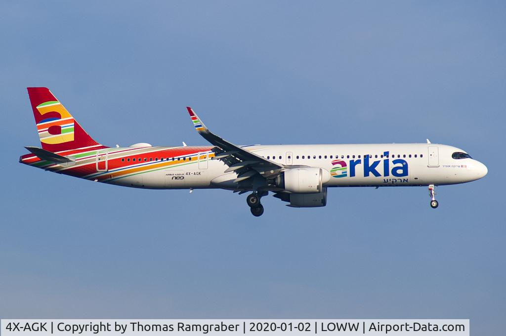 4X-AGK, 2018 Airbus A321-251NX C/N 8567, Arkia Airbus A321Neo