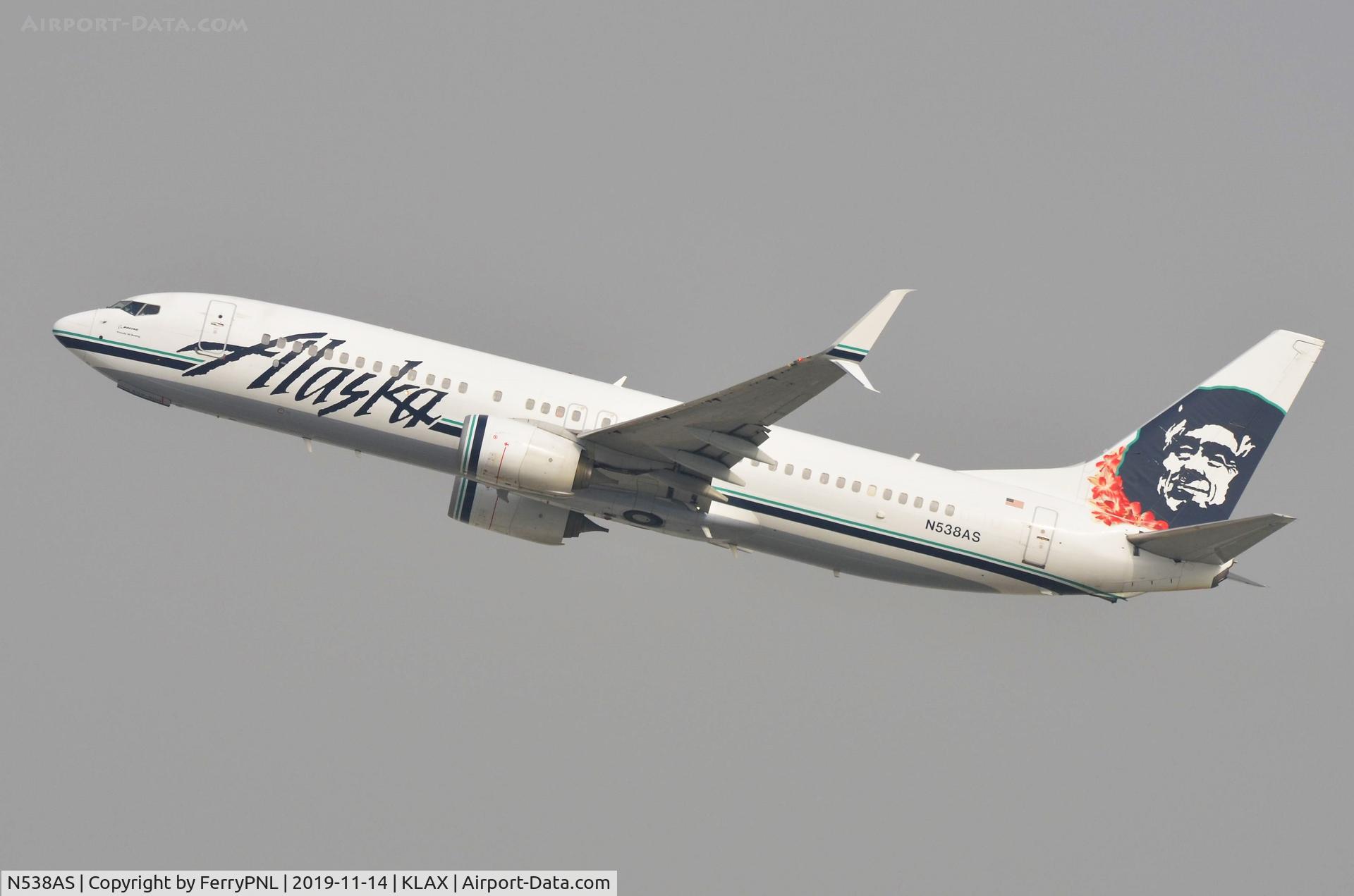 N538AS, 2012 Boeing 737-890 C/N 41188, Alaska B738 take-off