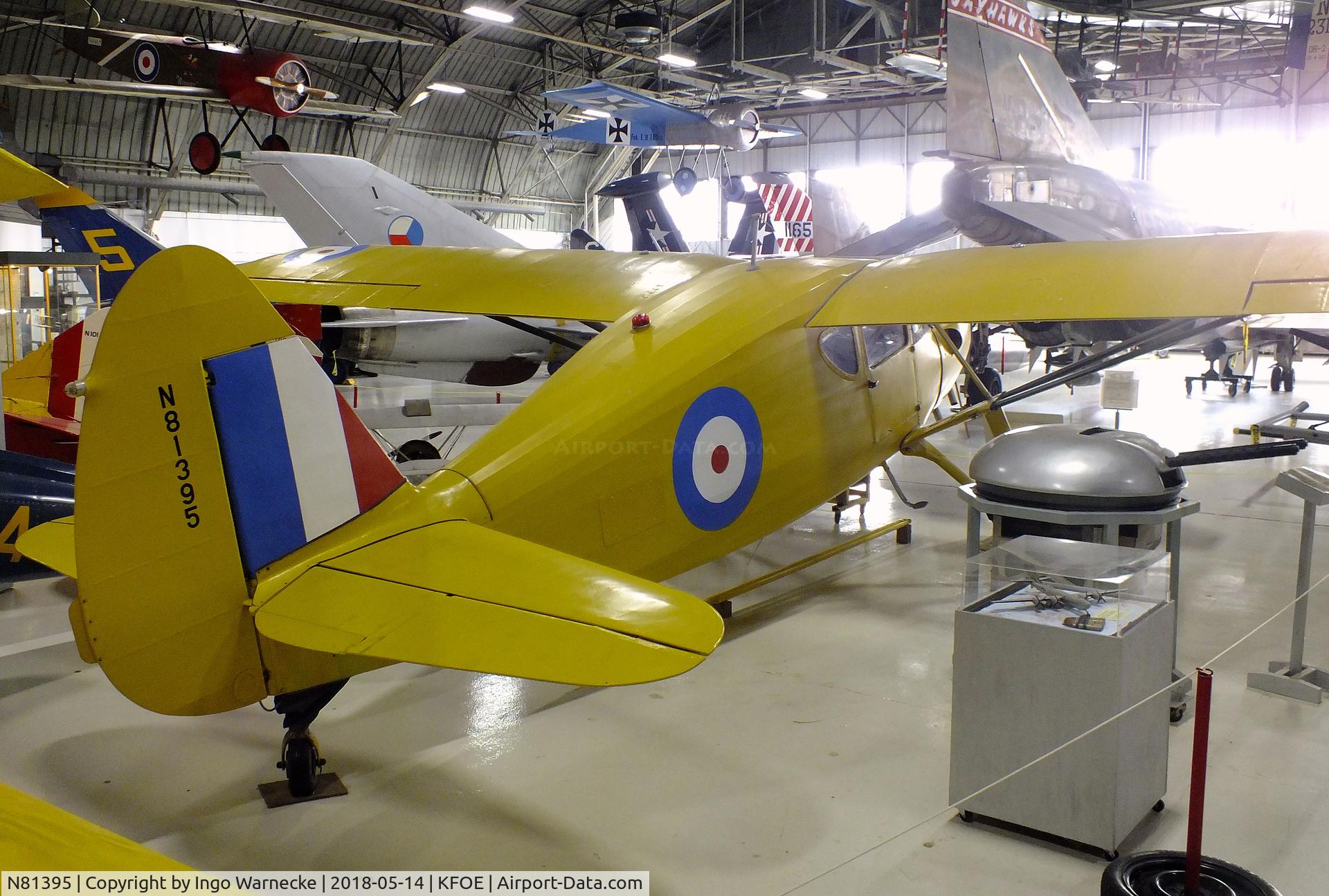 N81395, 1946 Fairchild 24W-46 C/N W46295, Fairchild UC-61K Forwarder (Argus III), rebuilt from original Model 24W-46, at the Combat Air Museum, Topeka KS