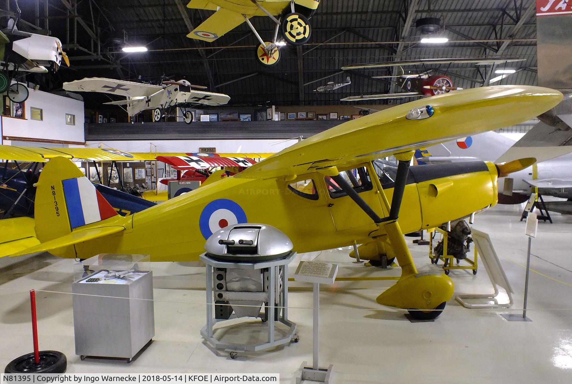 N81395, 1946 Fairchild 24W-46 C/N W46295, Fairchild UC-61K Forwarder (Argus III), rebuilt from original Model 24W-46, at the Combat Air Museum, Topeka KS