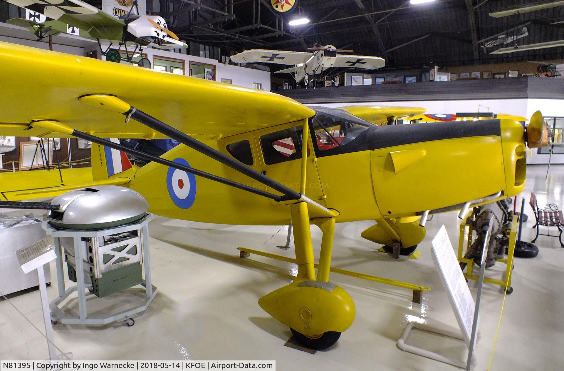 N81395, 1946 Fairchild 24W-46 C/N W46295, Fairchild UC-61K Forwarder (Argus III), rebuilt from original Model 24W-46, at the Combat Air Museum, Topeka KS
