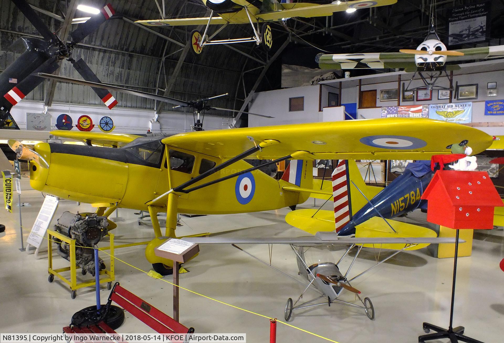 N81395, 1946 Fairchild 24W-46 C/N W46295, Fairchild UC-61K Forwarder (Argus III), rebuilt from original Model 24W-46, at the Combat Air Museum, Topeka KS